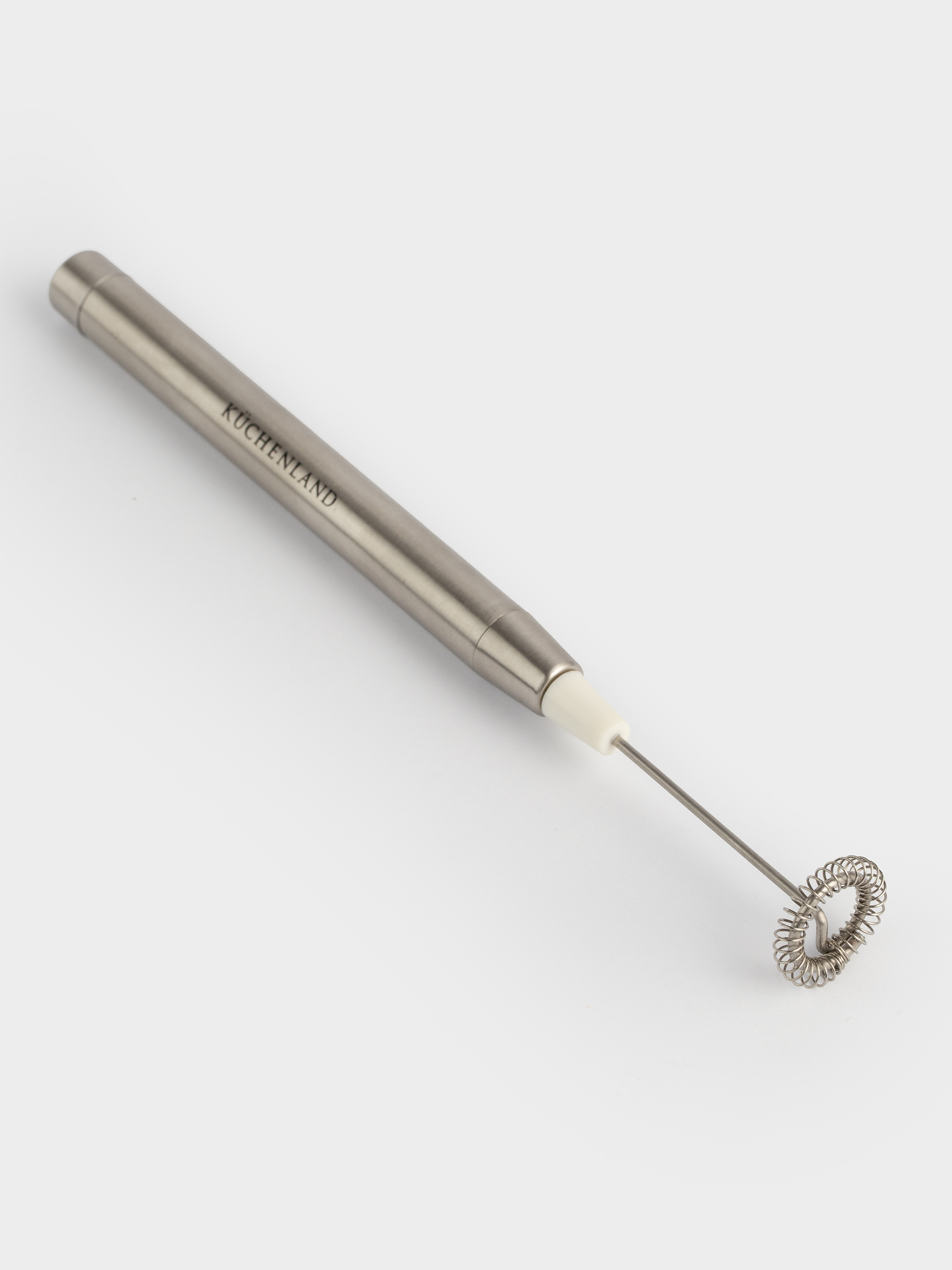 Milk frother, 21 cm, submersible, steel, Beige, Cappuccino, image-2