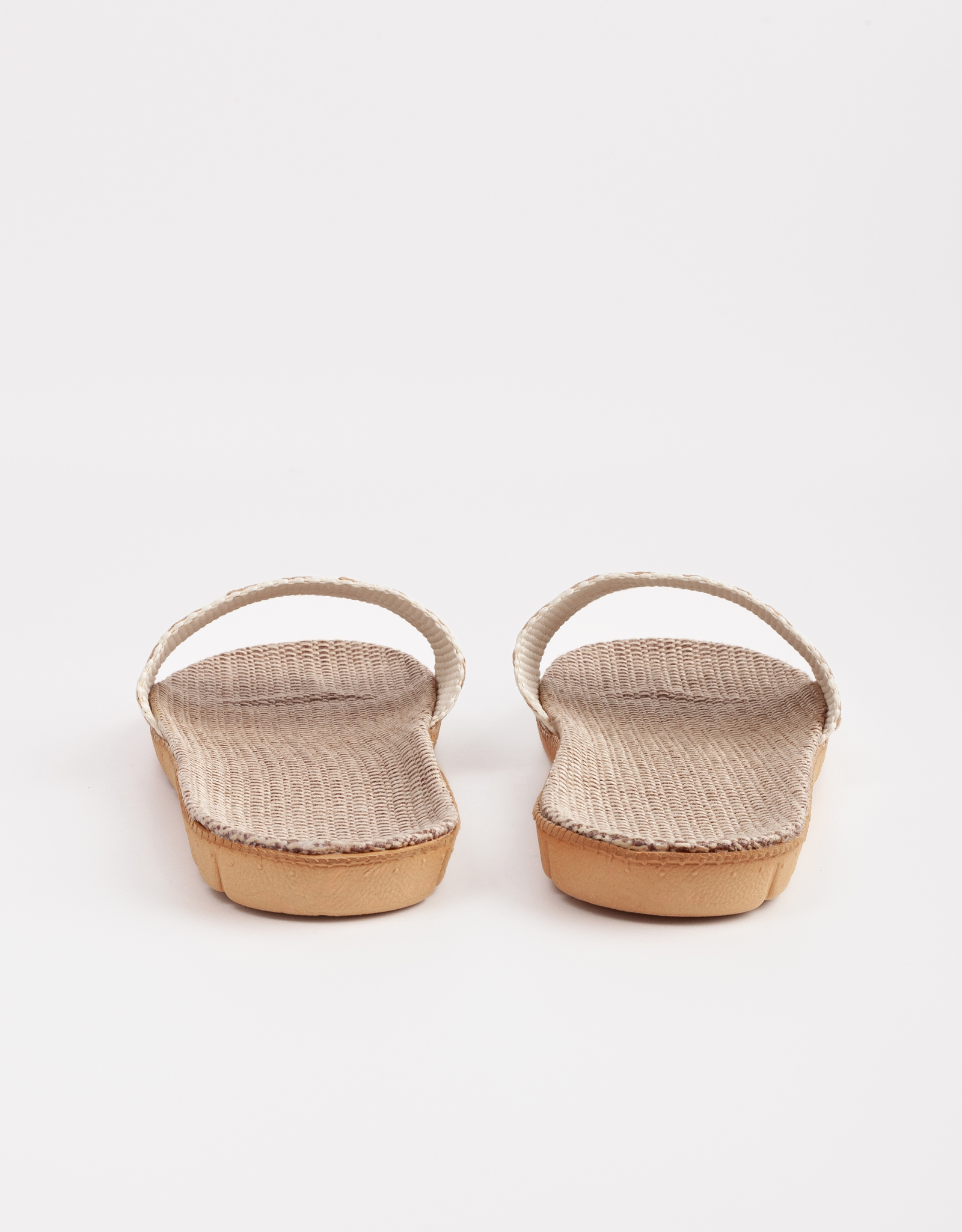 Women's sandals, size 35-36, polyester / EVA, beige-milk, Geometry, Walk, image-3