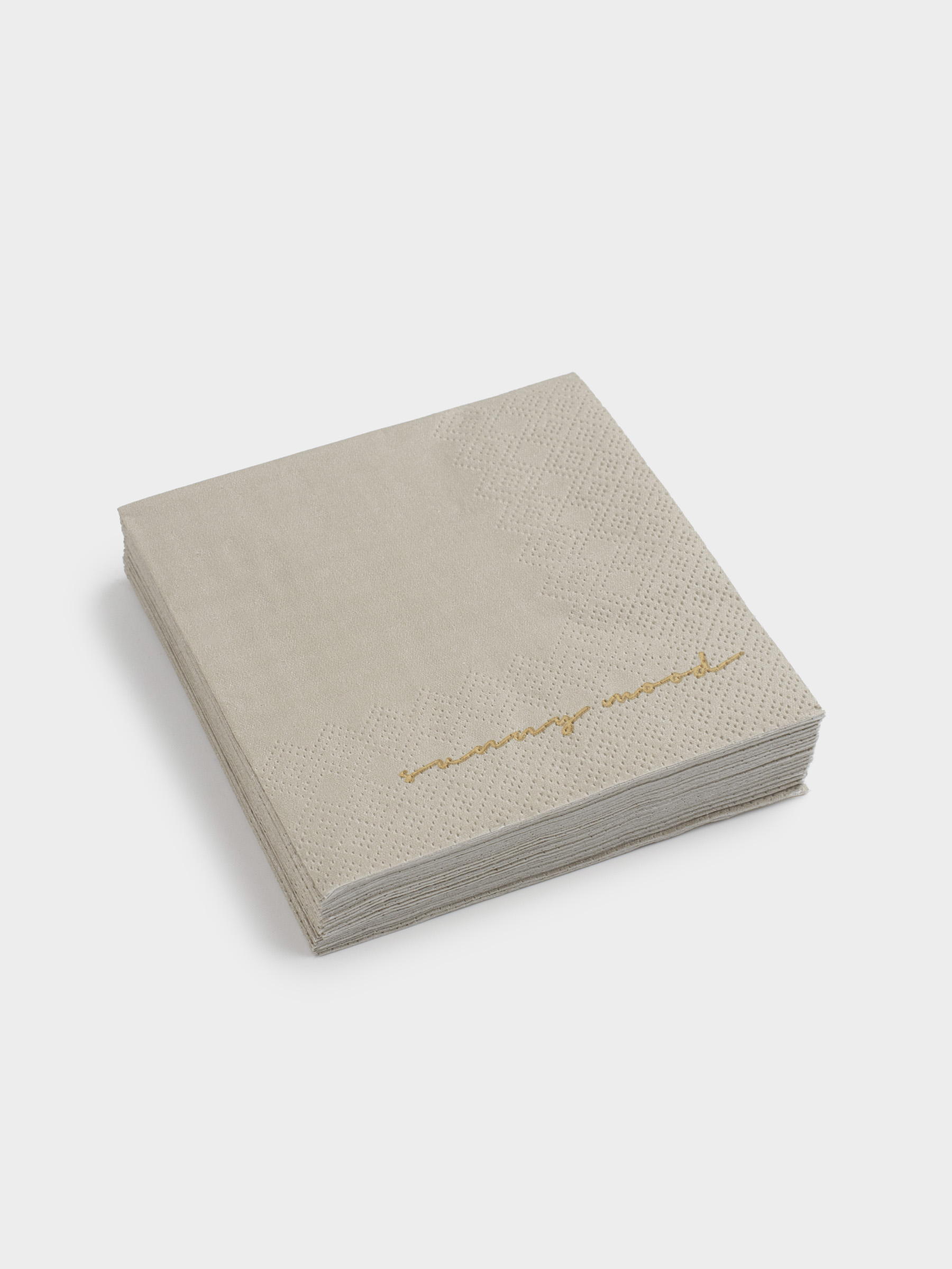 Paper napkins, 21x21 cm, 20 pcs, square, beige, Sunny mood, Scroll, image-1