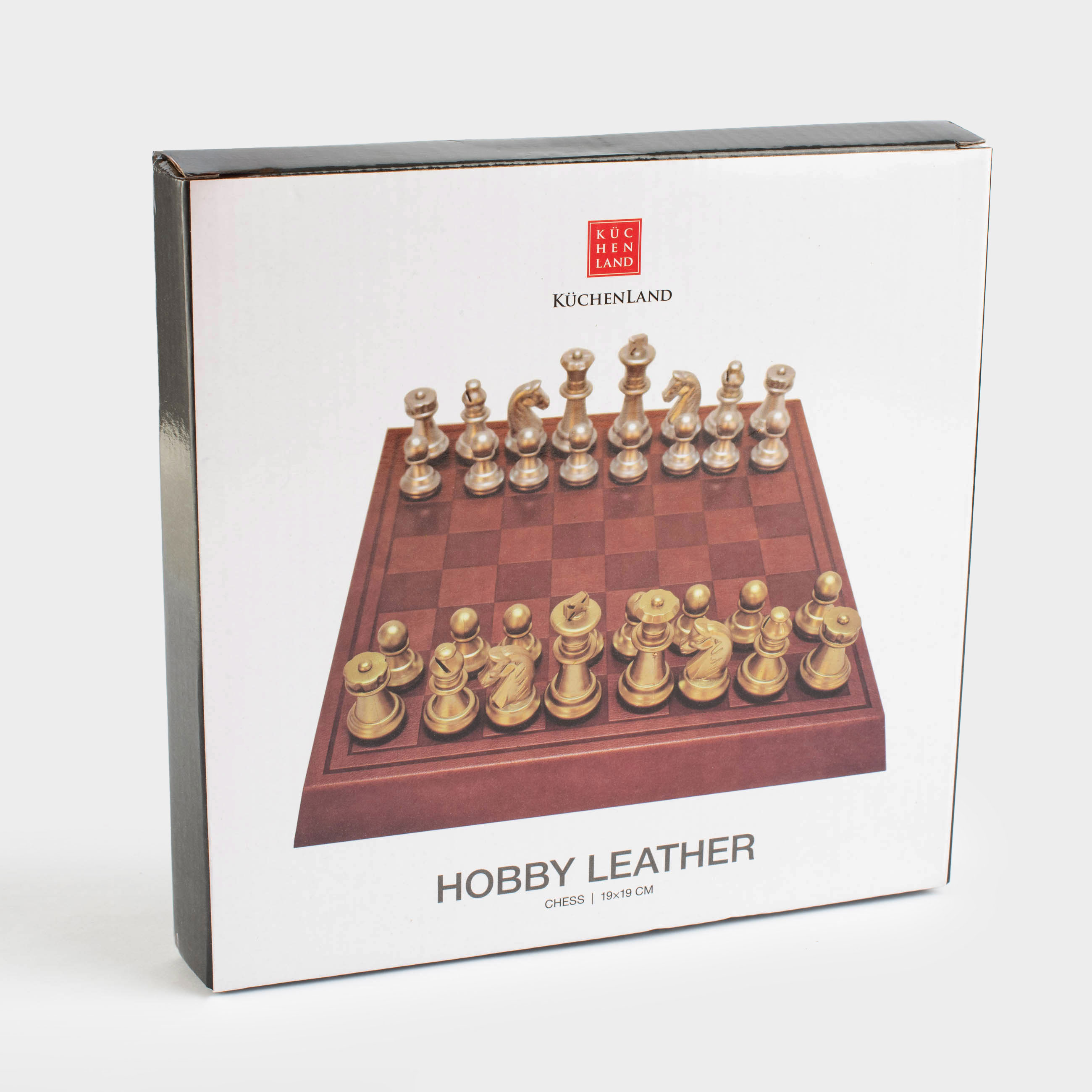 Board game, 19x19 cm, chess, PU leather / MDF, Hobby leather, image-5