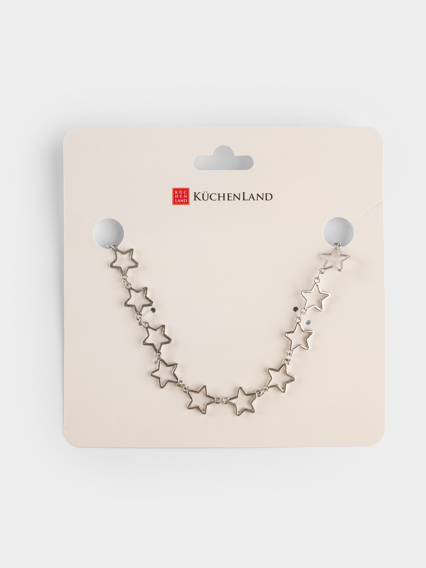 Chain, 43 cm, metal, Silver, Stars, Comete, image-6