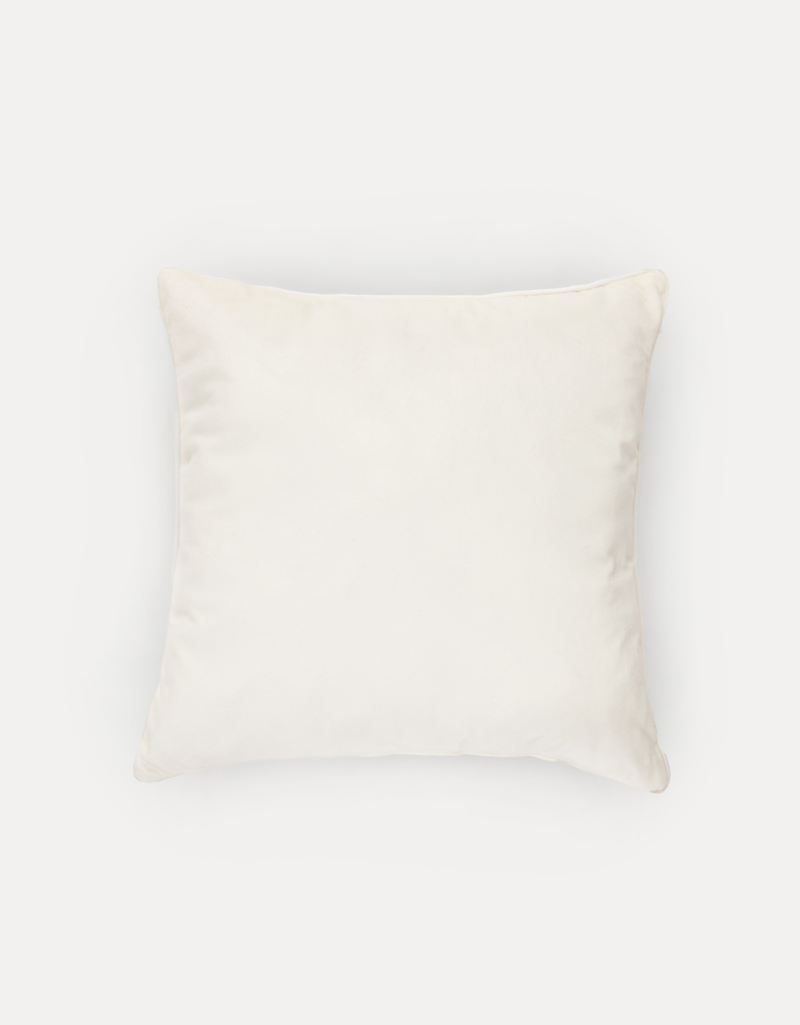 Decorative pillow, 45x45 cm, corduroy / beads, milky, Butterflies, Bugs, image-1