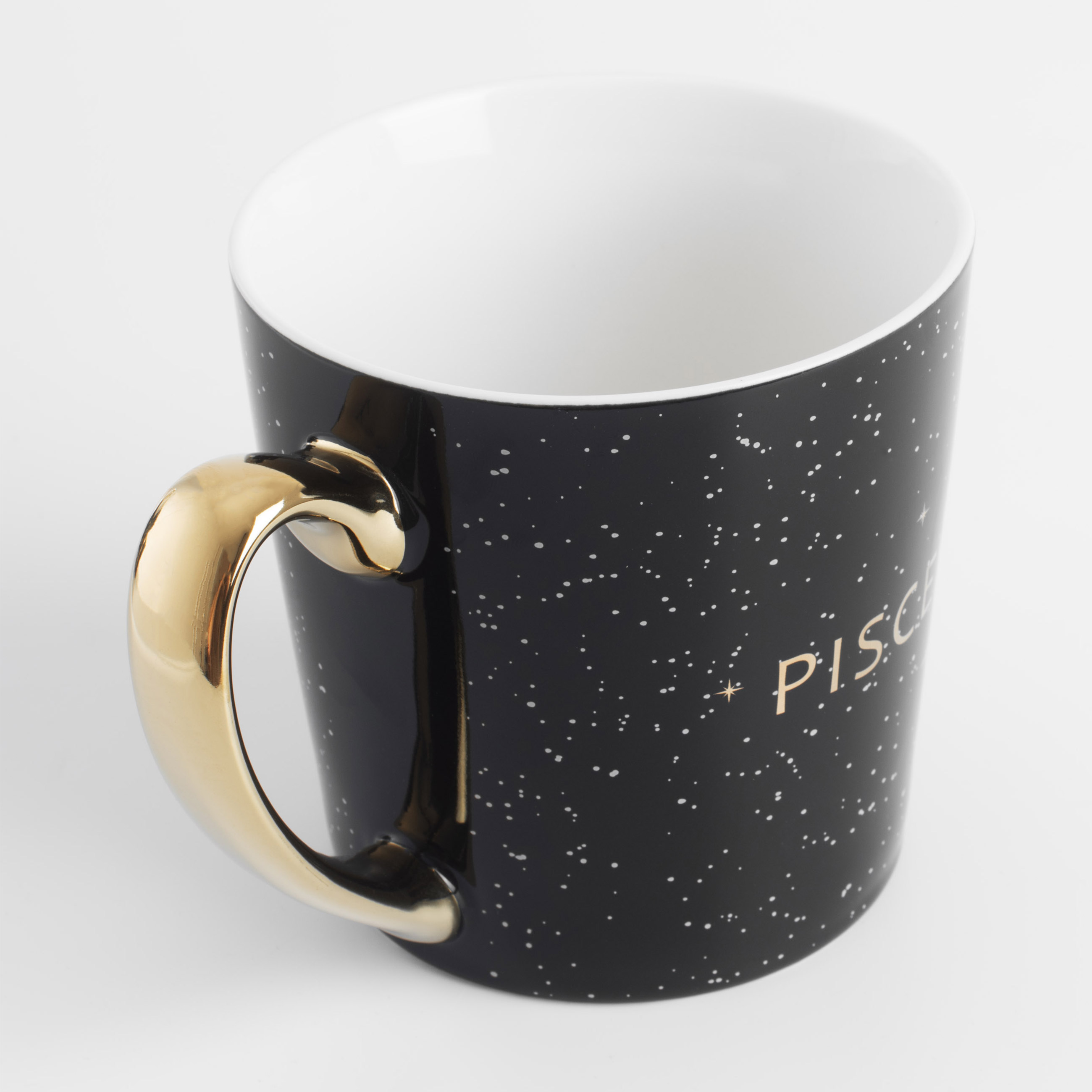 Mug, 500 ml, porcelain N, black, Pisces, Zodiac, image-1