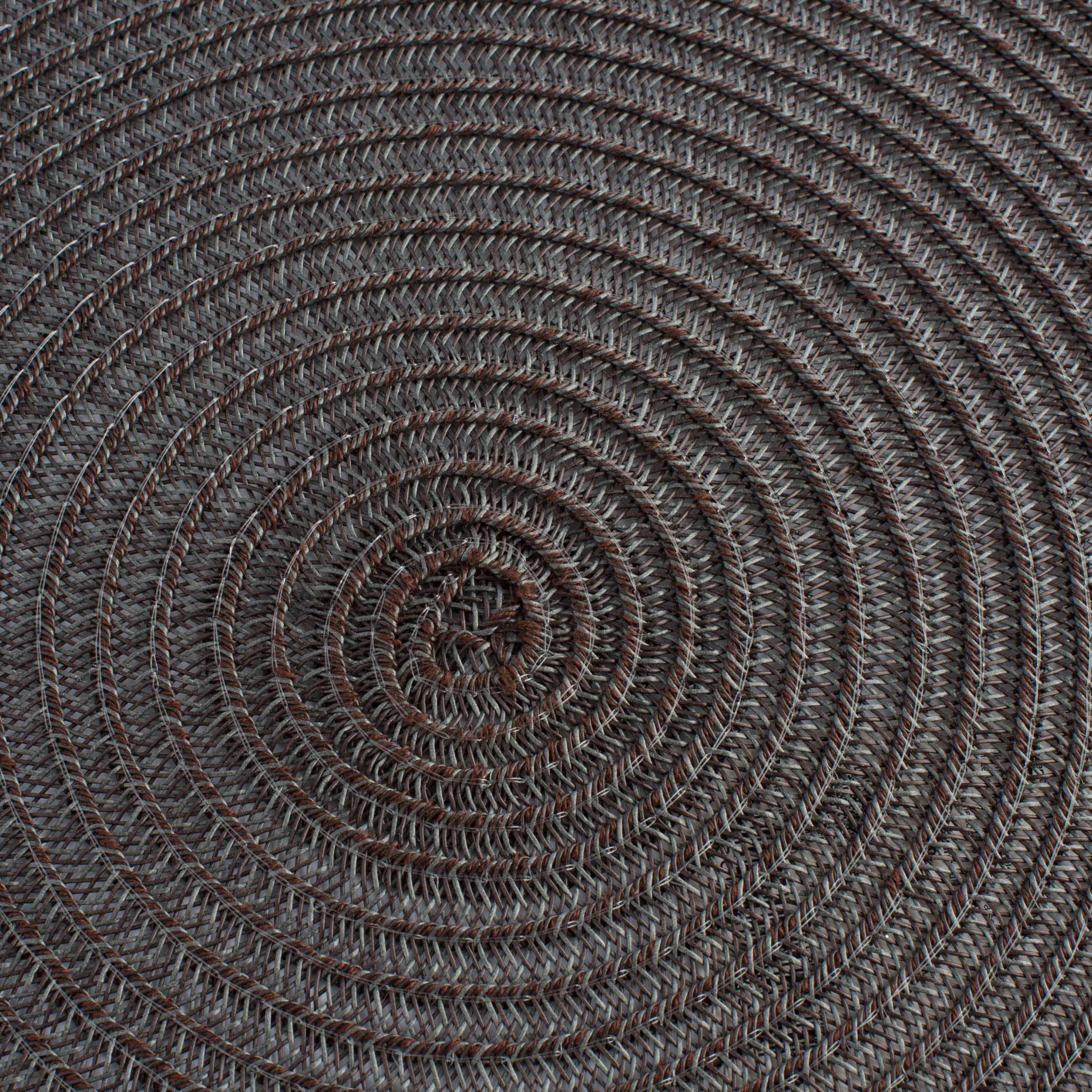 Placemat, 38 cm, polypropylene/PET, Round, Graphite, Basic