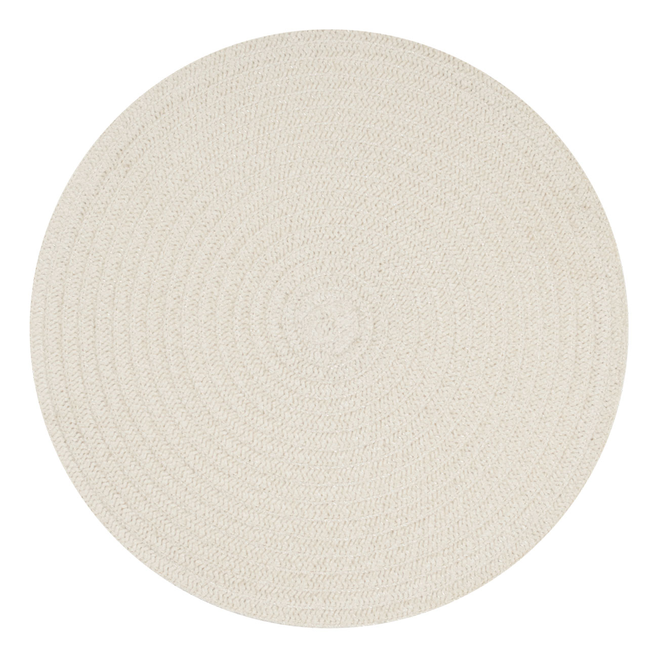 Napkin for appliances, 38 cm, Chenille, round, beige, Chenill, image-0