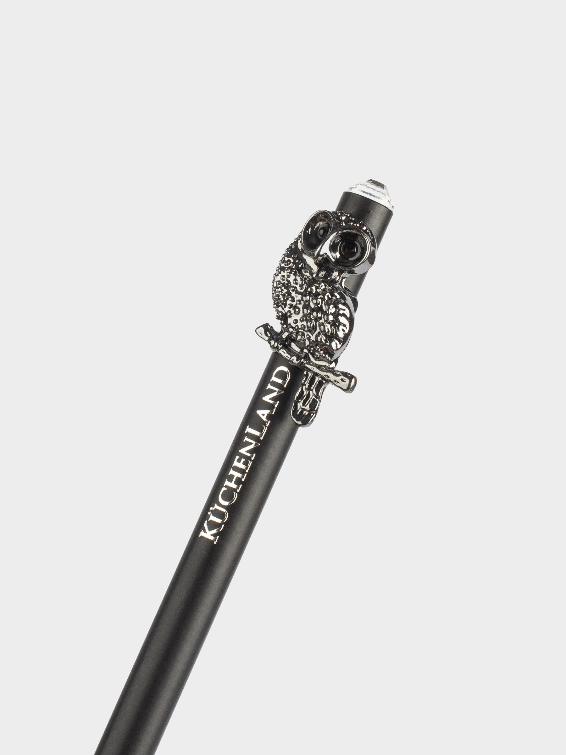 Pencil, 18 cm, black-graphite, with figure, black, Owl, Draw figure, image-3