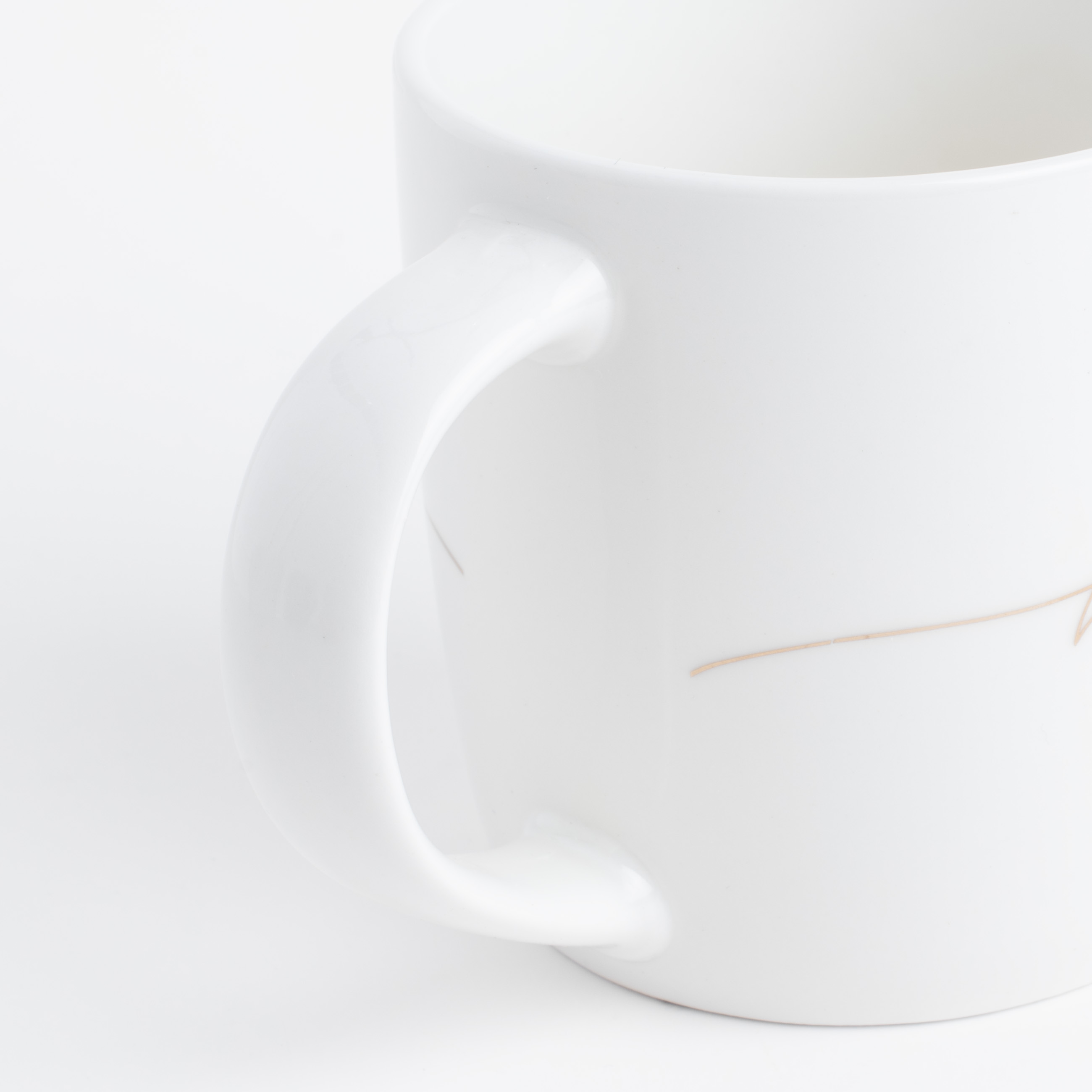 Mug, 330 ml, 4 pcs, porcelain N, beige/gray, Mix, Scroll