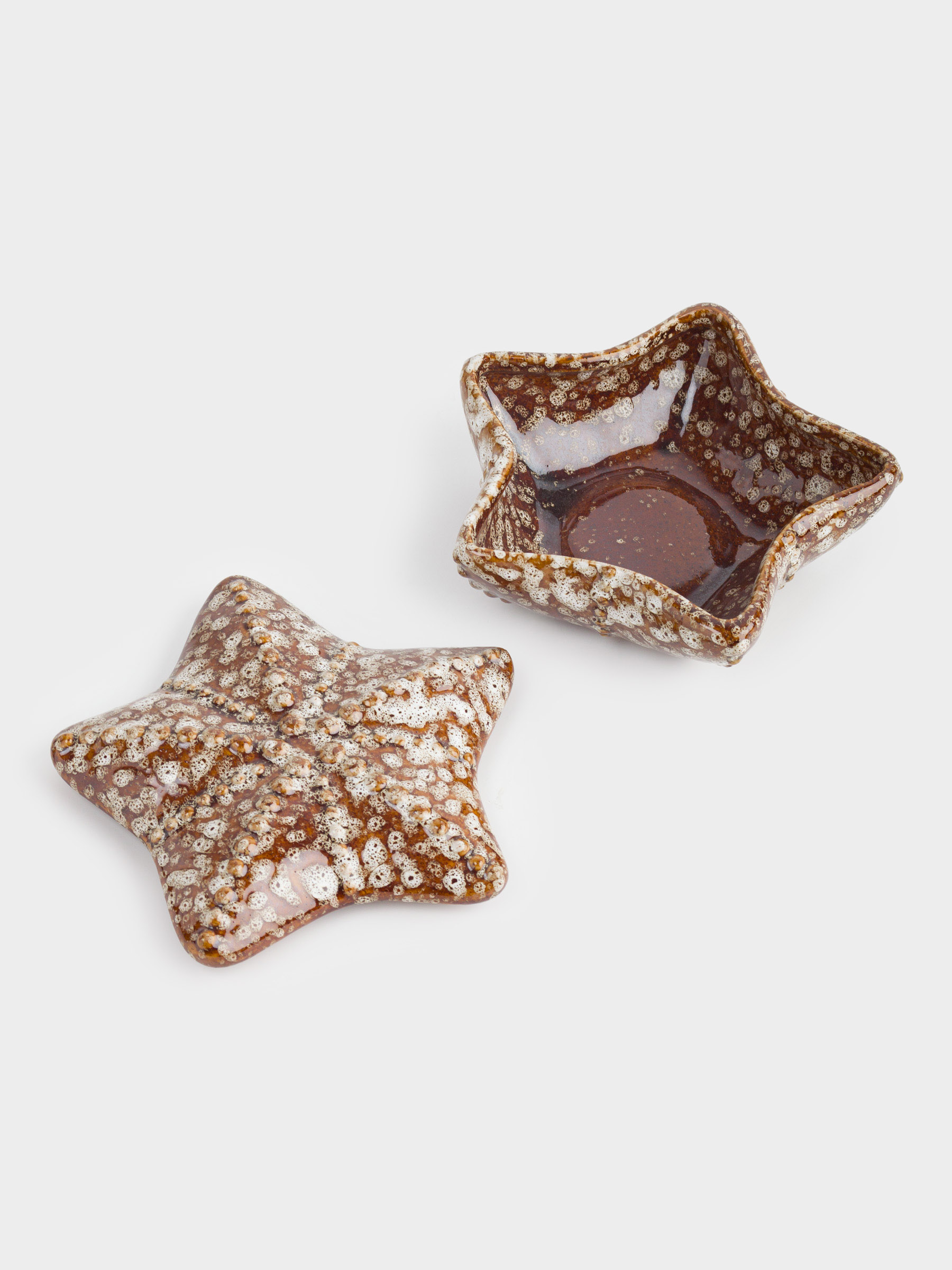 Jewelry box, 11x5 cm, ceramic, brown, Star, Seaside, image-3