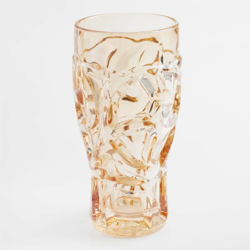 Glass, 15 cm, 270 ml, glass R, amber, Patterns, Gala