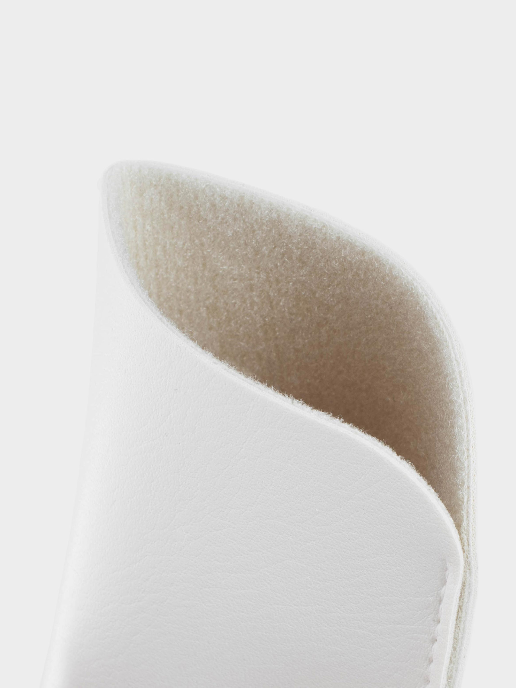 Eyeglass case, 18x8 cm, polyurethane, white, Memo