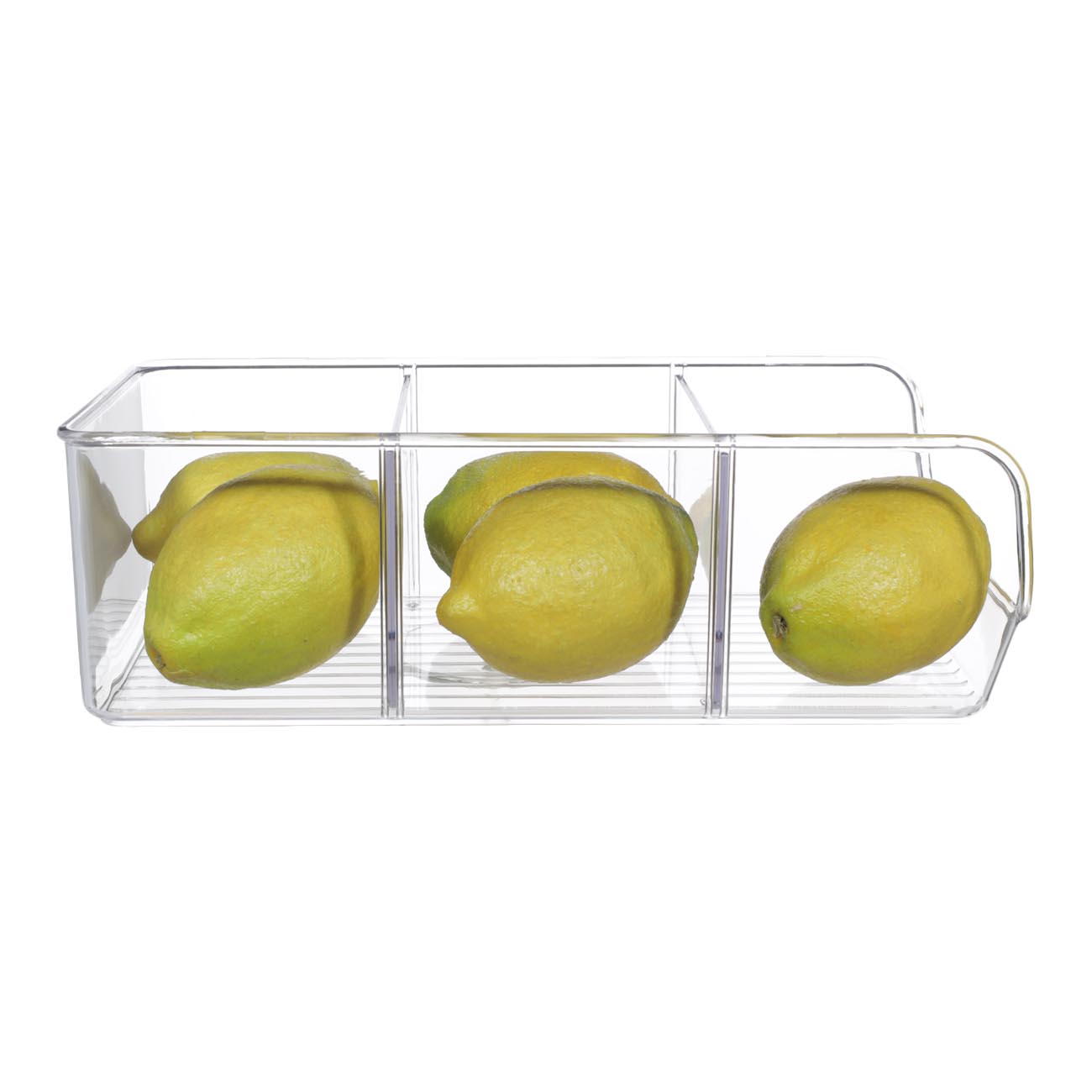 Refrigerator organizer box, 27x14 cm, 3 units, plastic, Basic