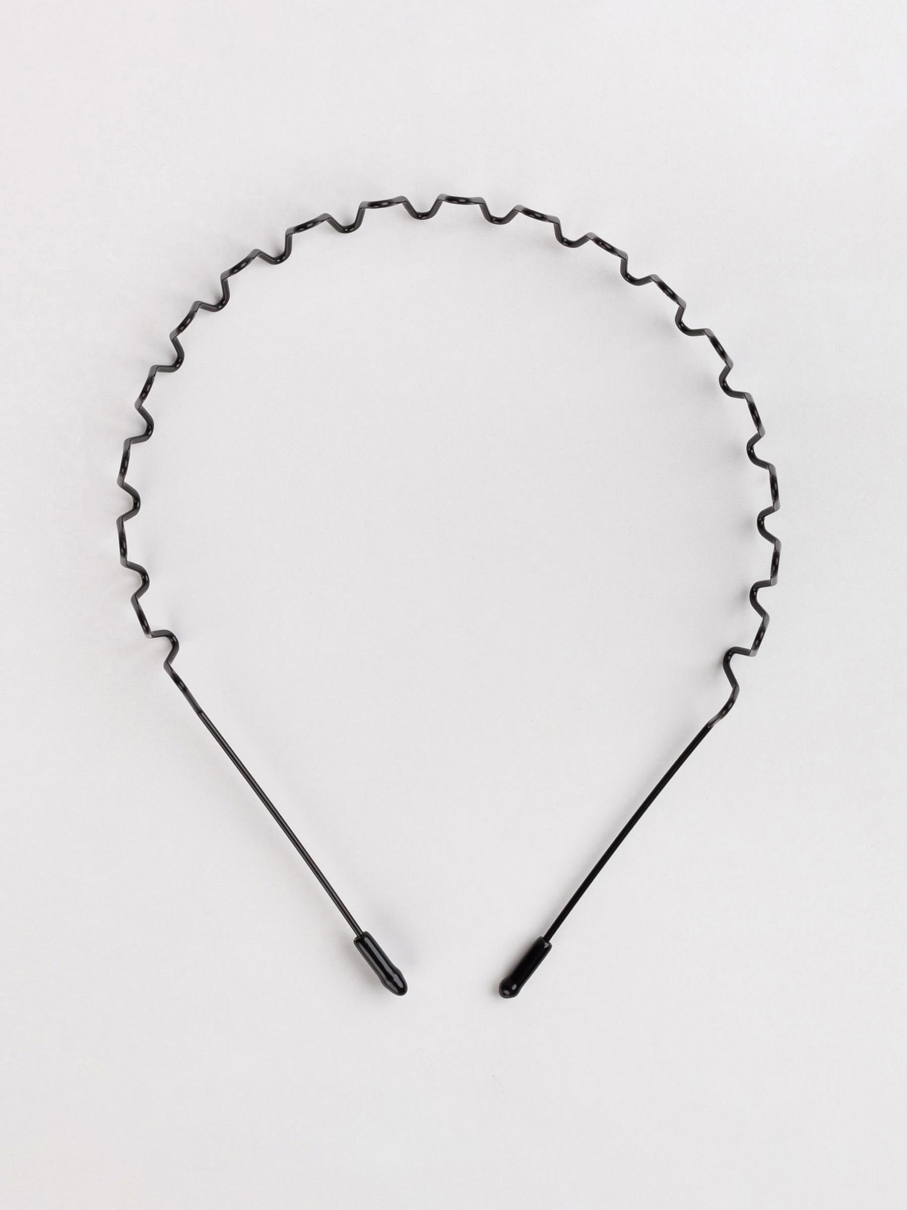Hair band, 14x16 cm, metal, black, Wave, Fast, image-0