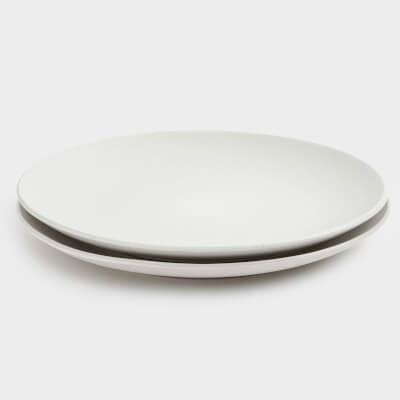 Dinner plate, 27 cm, 2 pcs, ceramic, milk, speckled, Particle ,image-0