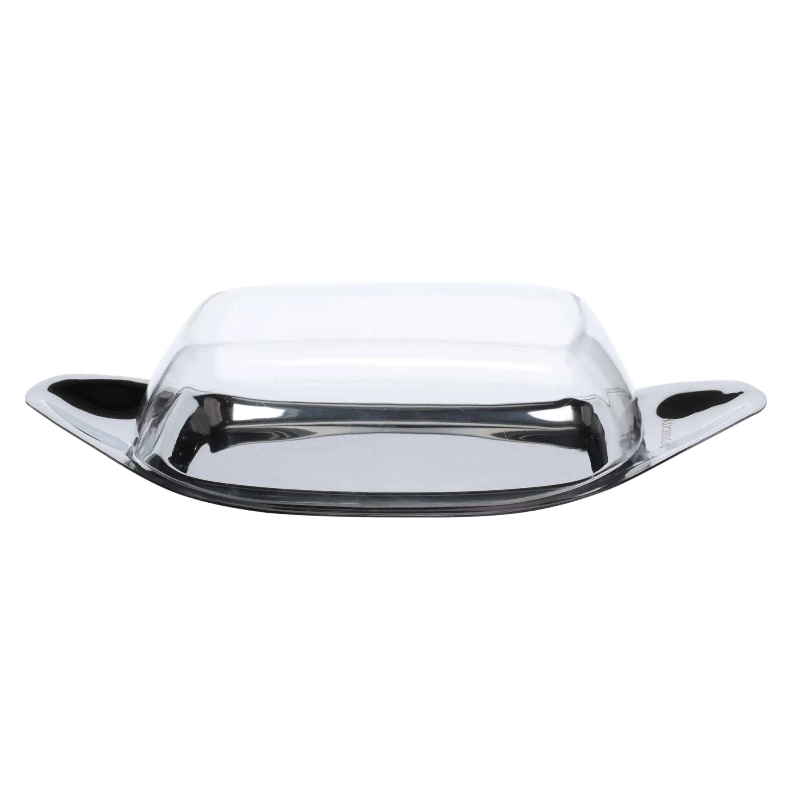 Butter dish, 22 cm, steel / plastic, rectangular, Classic, image-0