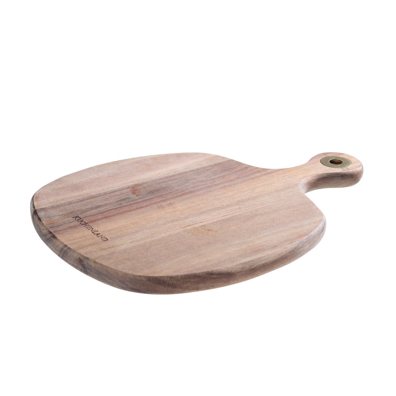 Cheese set, 4 pcs, dish board with handle, steel / wood, golden, Cheese gold, image-4
