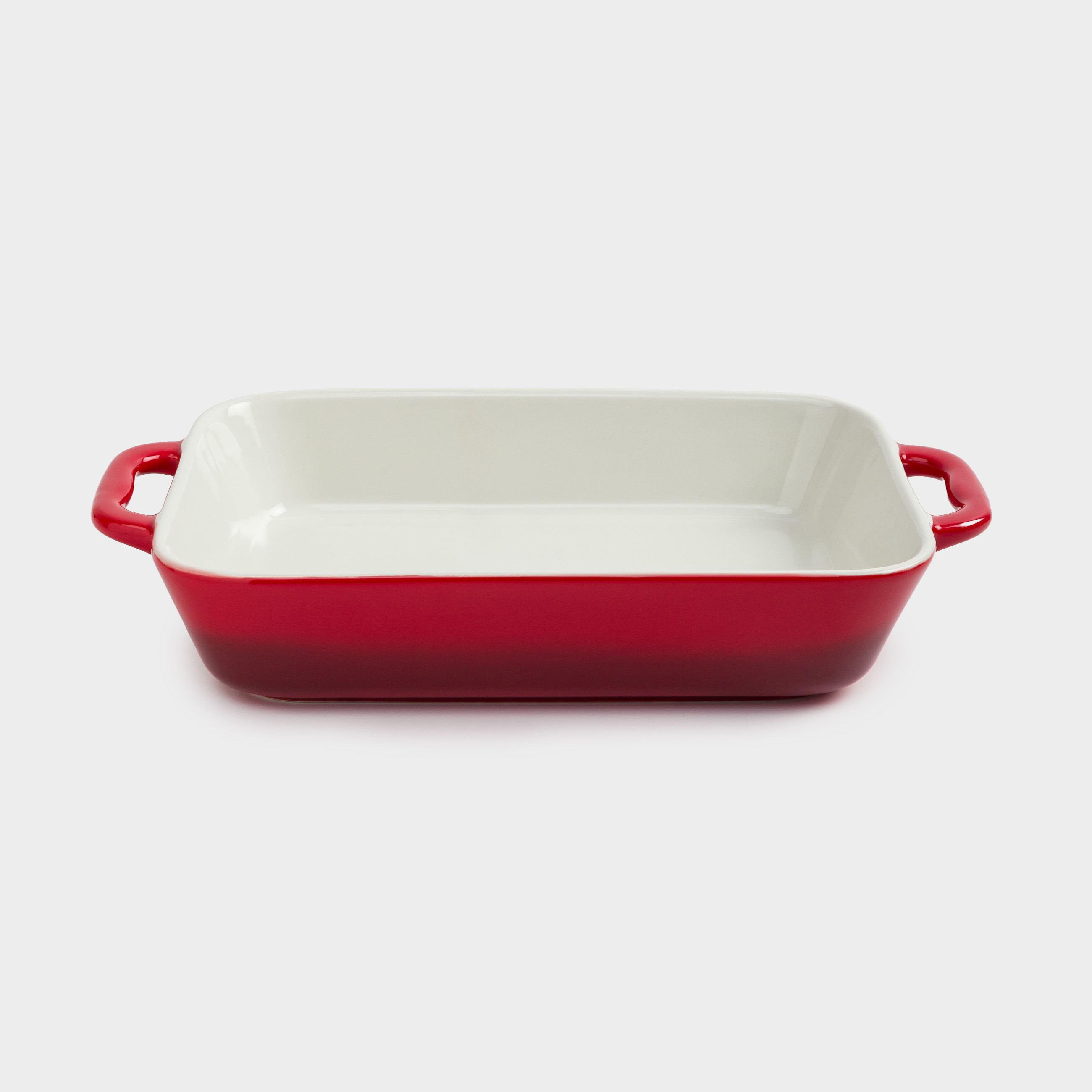 Baking dish, 27x20 cm, ceramic, rectangular, burgundy, Gradient, Cakes gradient