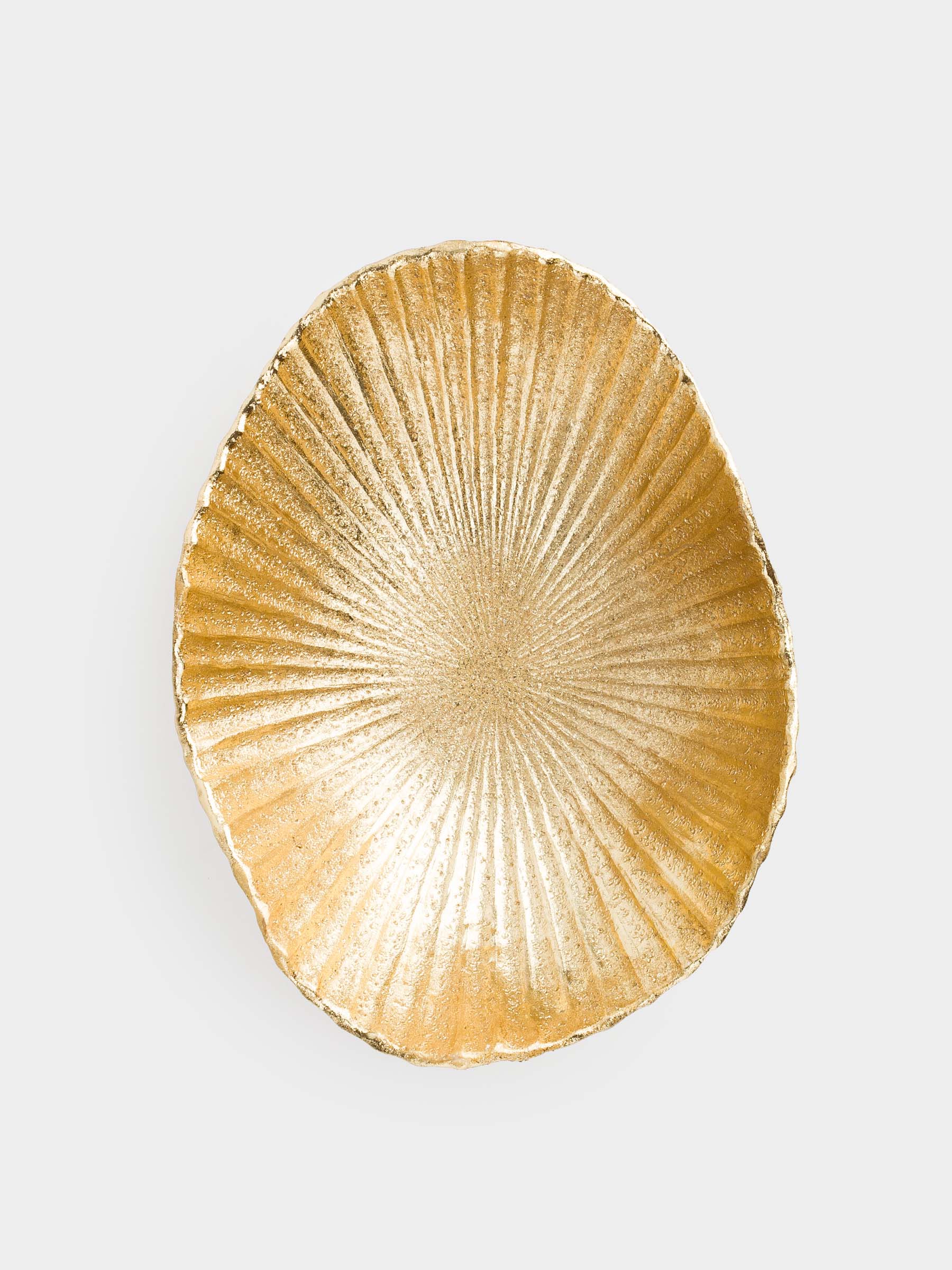 Decorative dish, 28x22x10 cm, polyresin, golden, Shell, Paradise island, image-4