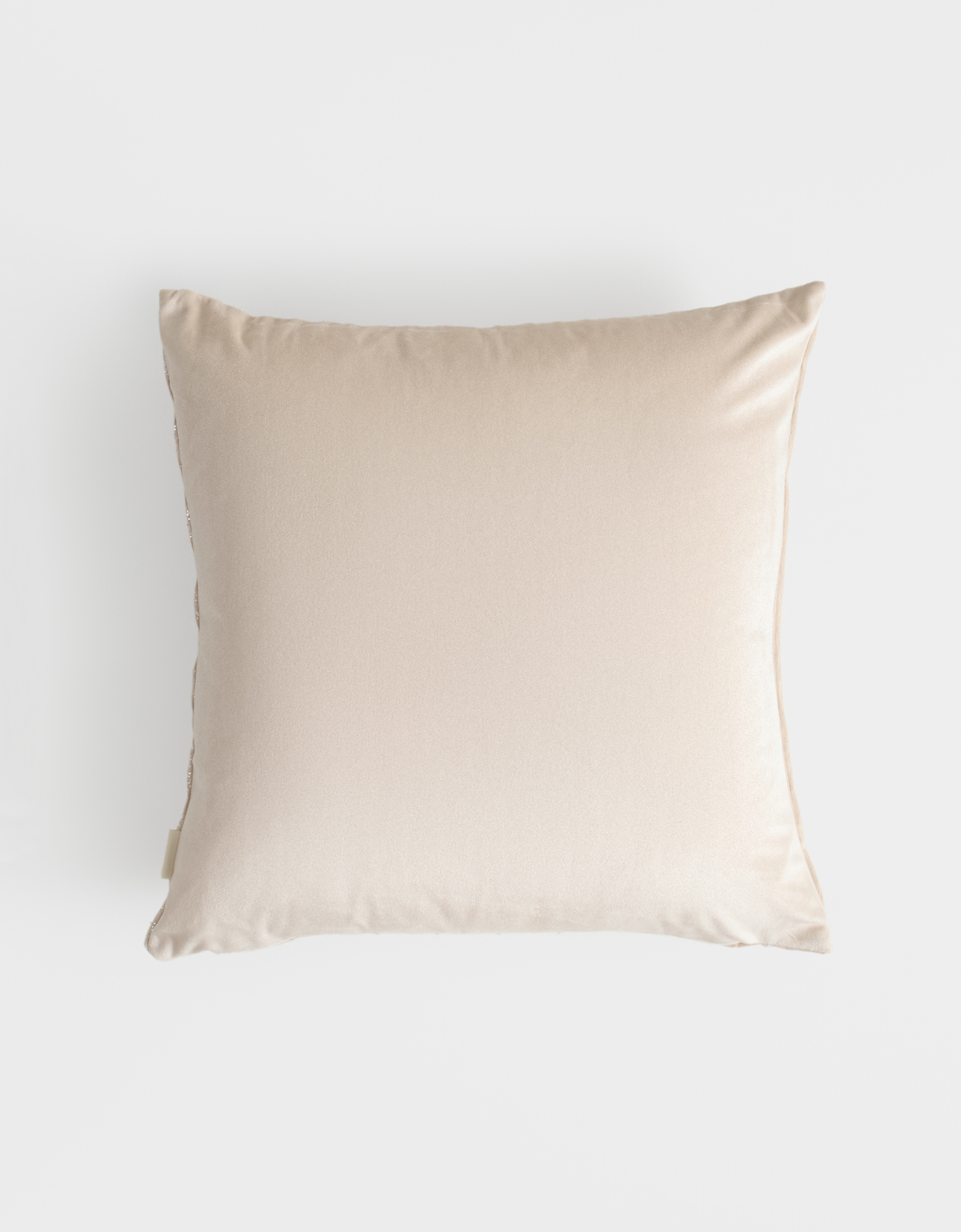 Decorative pillow, 43x43 cm, velvet, milky silver, Waves, Abstract, image-1