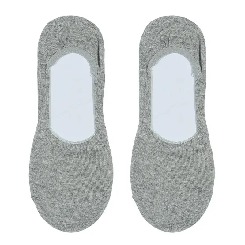 Women's track socks, Size 36-38, cotton / polyester, grey, Basic