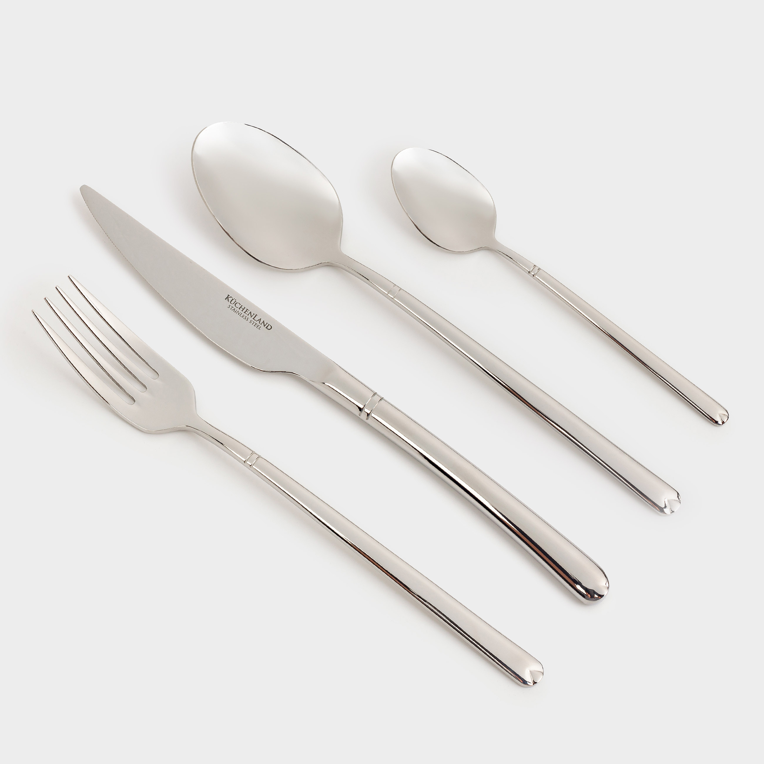 Silverware, 6 persons, 24 items, steel, Chicago, image-0
