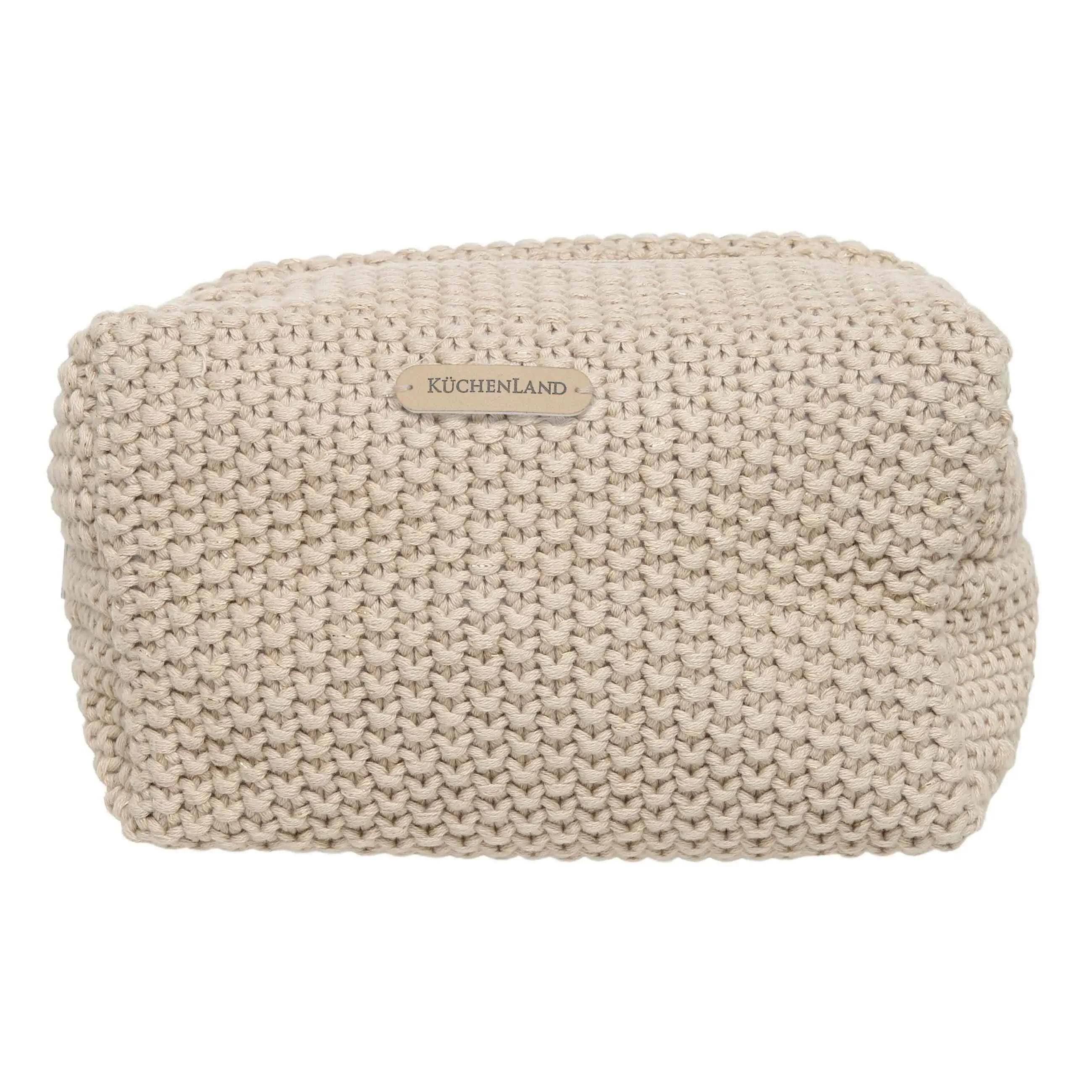Cosmetic bag, 20x13 cm, cotton, beige, Node, image-0