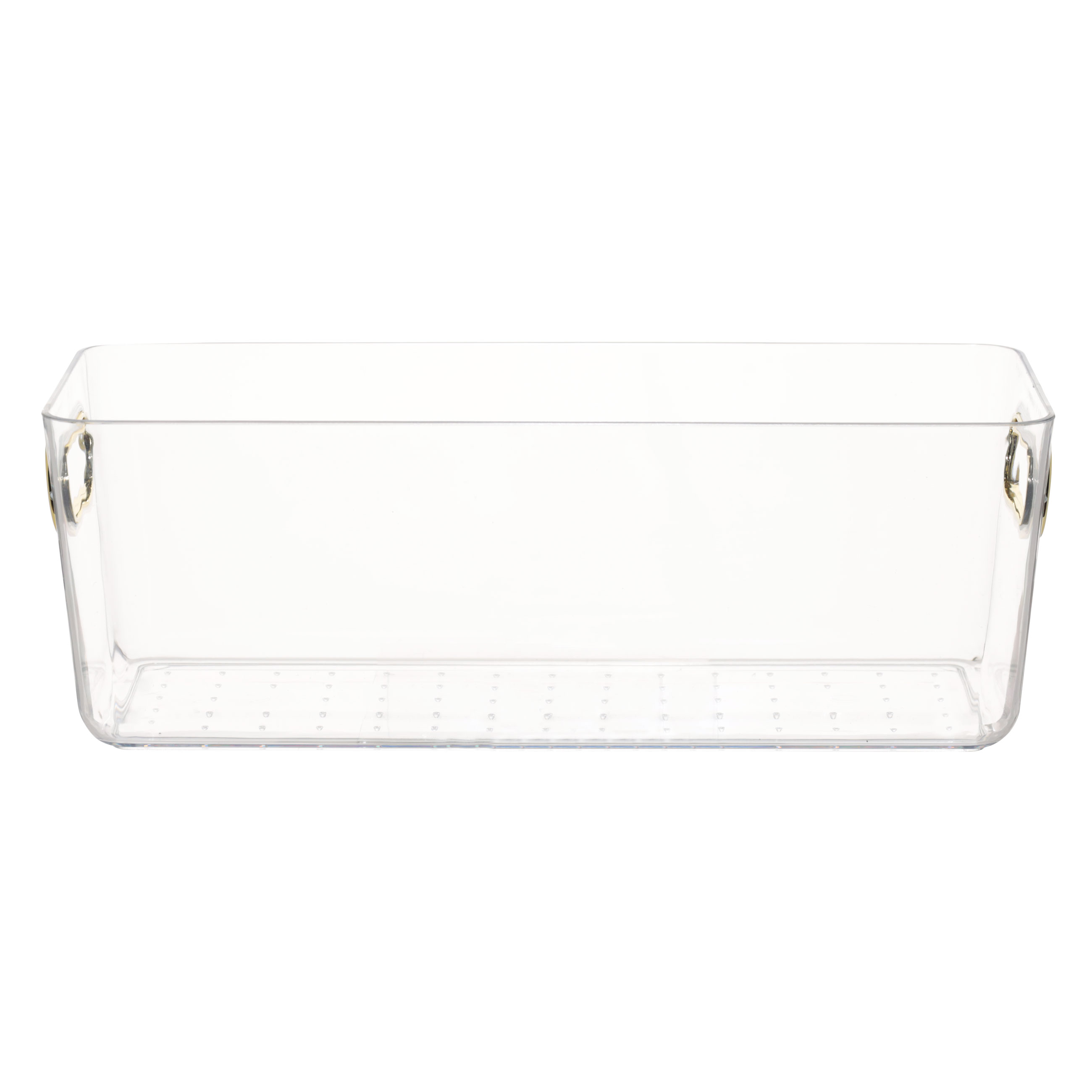Organizer box, 28x11x10 cm, household, with golden handles, plastic, Order, image-1