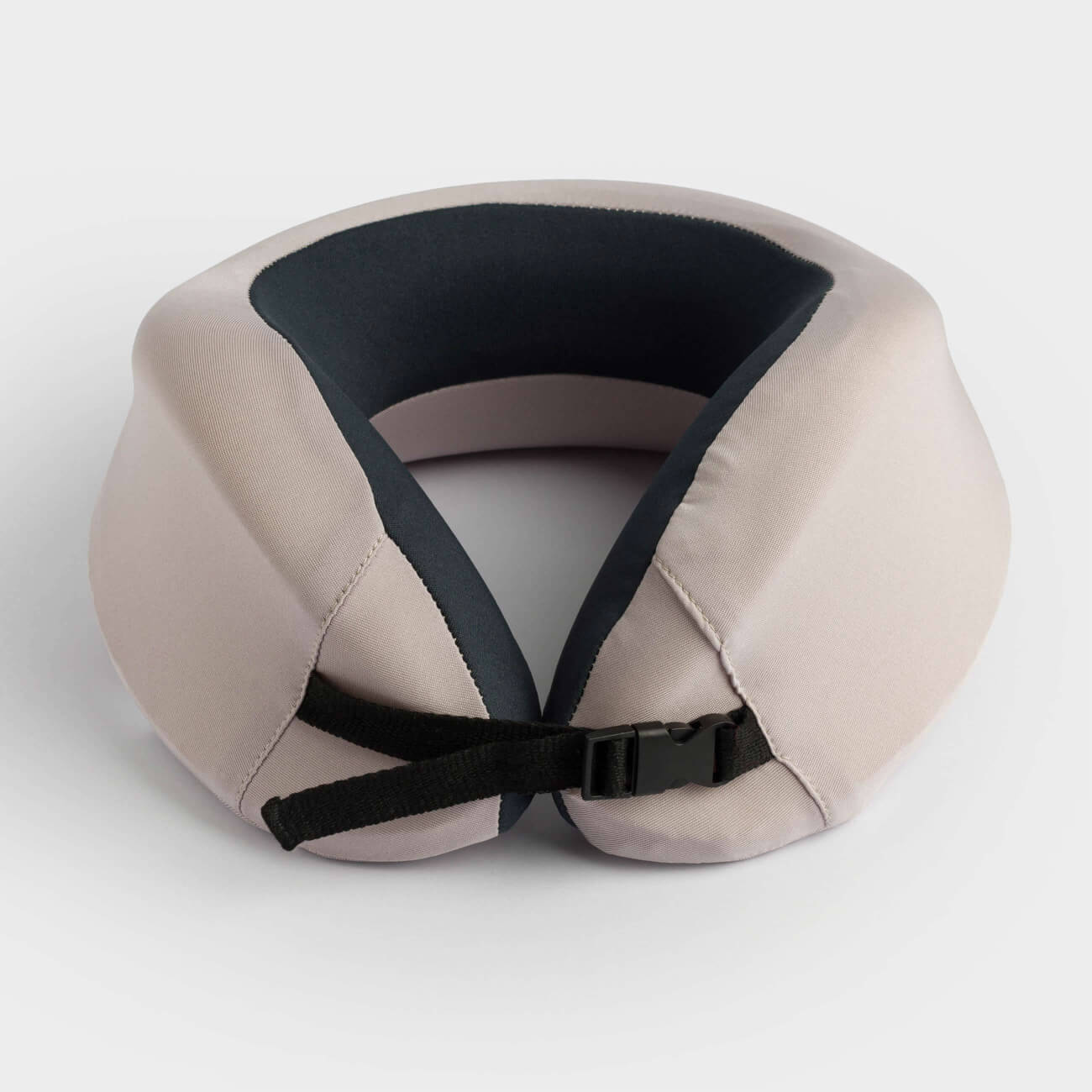 Travel pillow, 27 cm, polyester, beige-black, Travel comfort