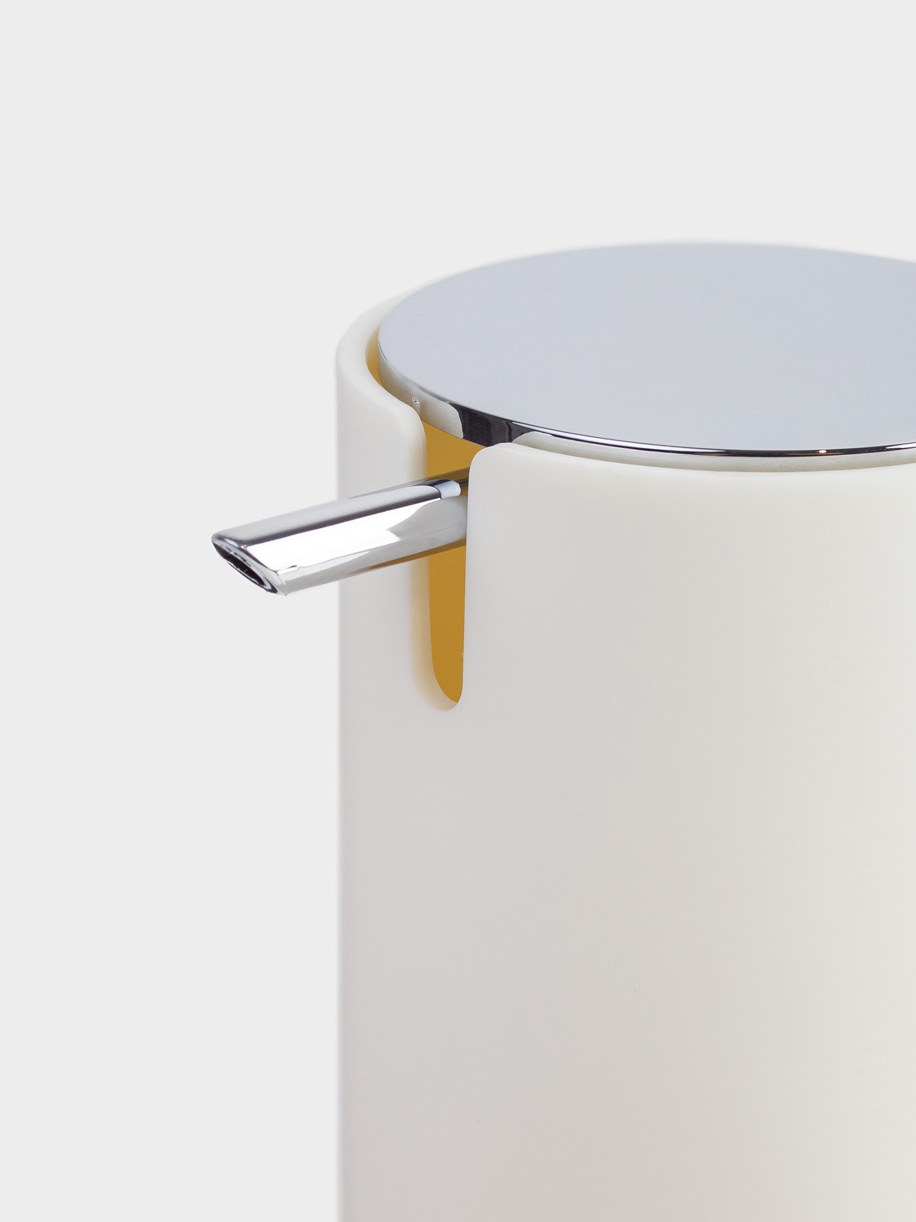 Liquid soap dispenser, 330 ml, plastic, milky, Eleos, image-5