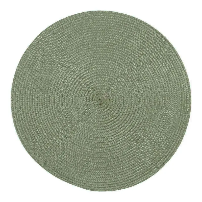 Napkin for appliances, 38 cm, polypropylene/PET, Round, Green, Circle, image-0