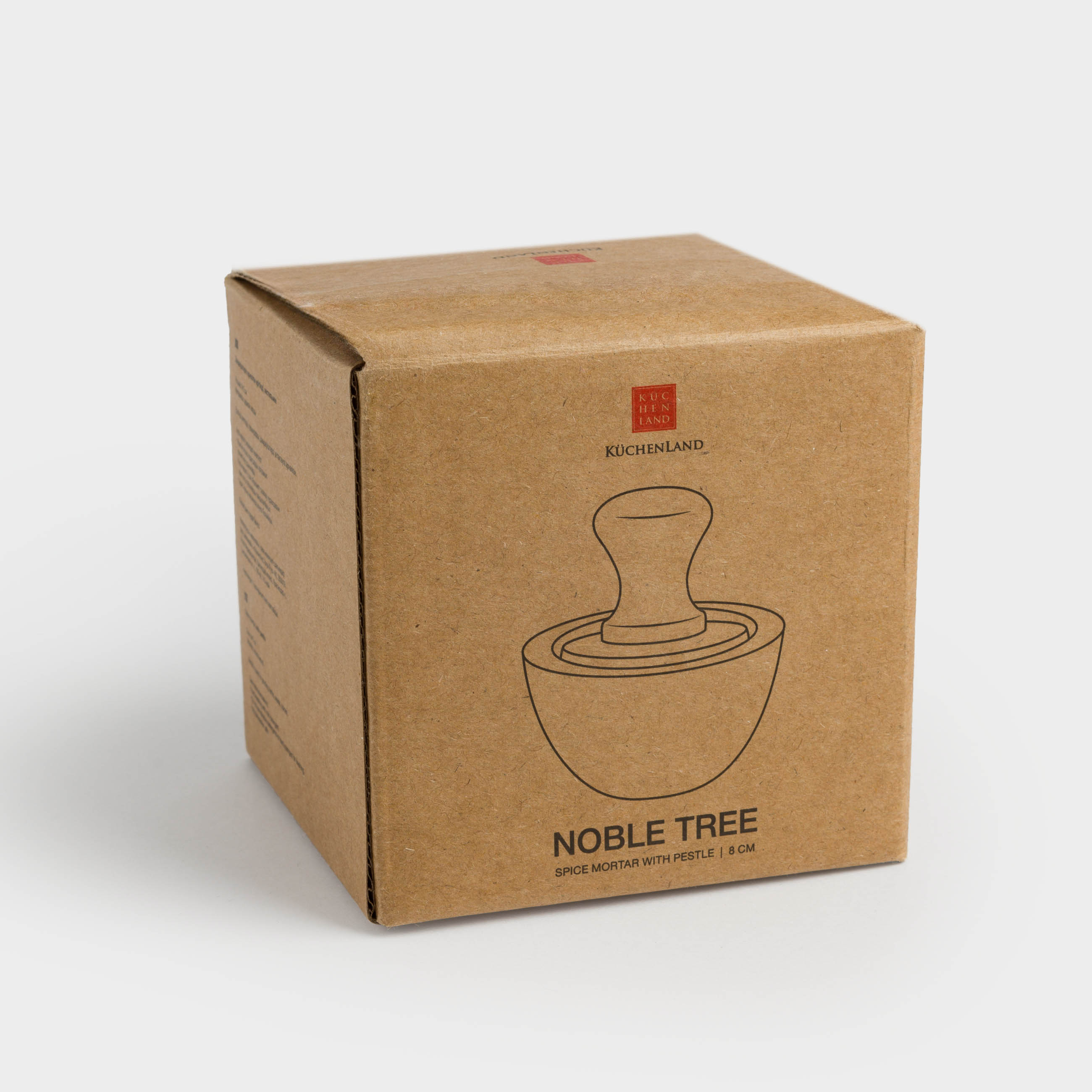 Spice mortar, 8x5 cm, with pestle, wood, noble tree, image-5