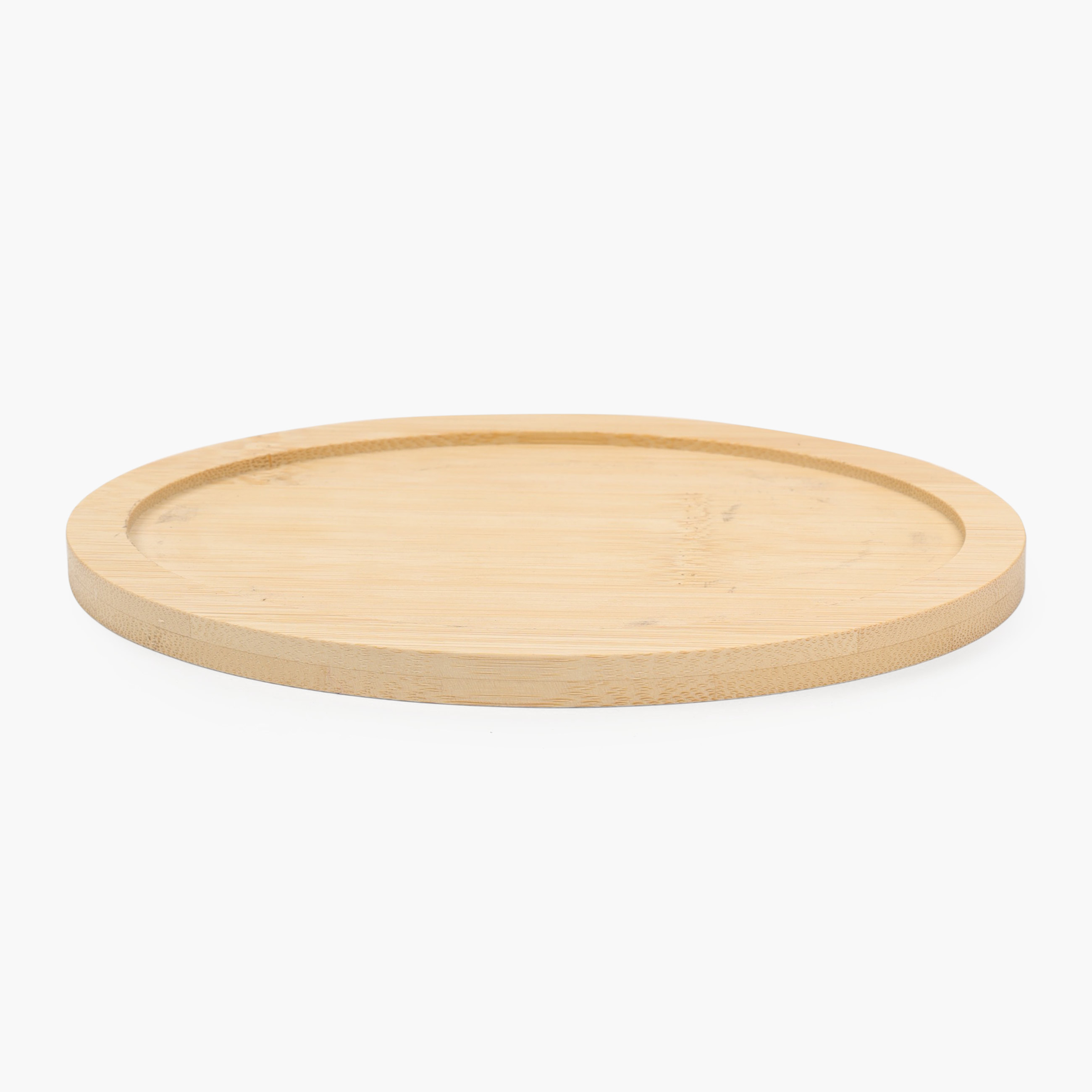 Frying pan, 18 cm, on a stand, with handles, cast iron / bamboo, oval, black, Authentic