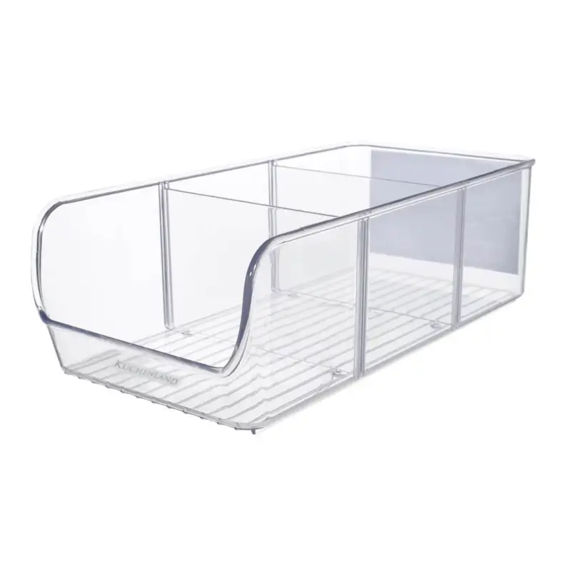Refrigerator organizer box, 27x14 cm, 3 units, plastic, Basic