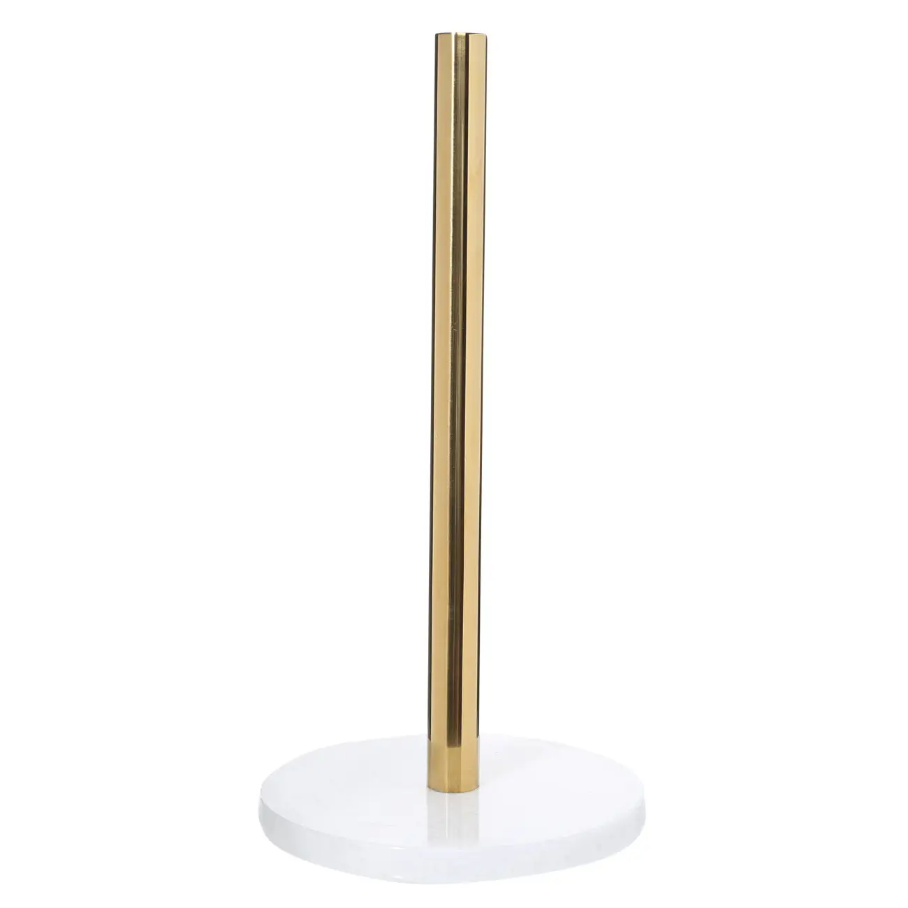 Paper towel holder, 32 cm, steel / marble, Golden white, Classic Marble, image-0