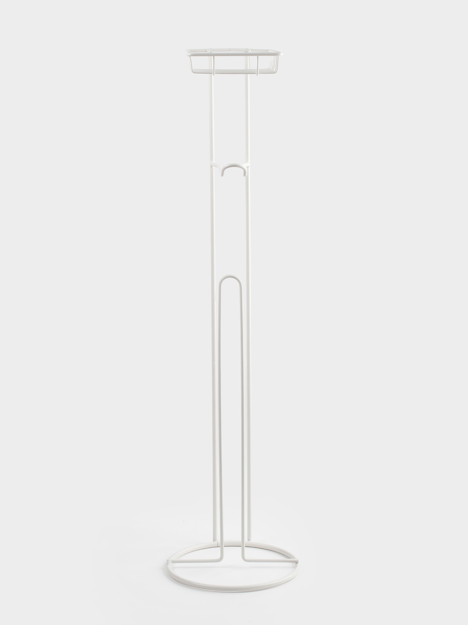 Toilet paper holder, 64 cm, floor-standing, metal, milky, Method, image-2