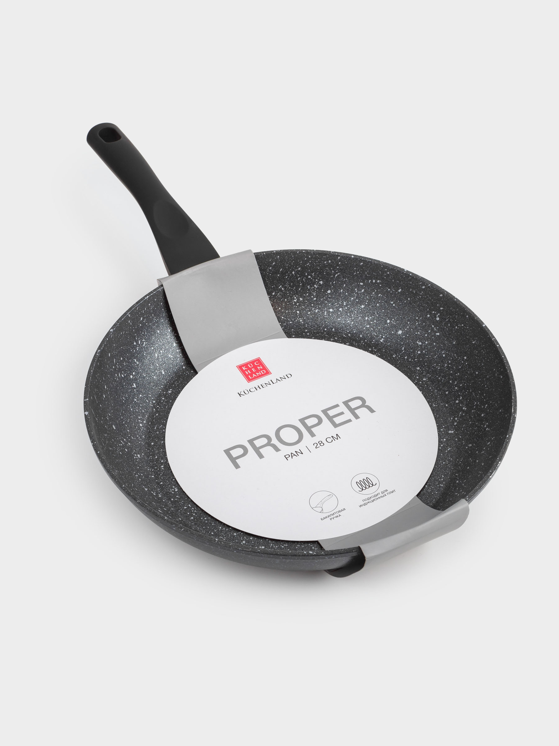 Frying pan, 28 cm, coated, aluminum, Proper, image-7
