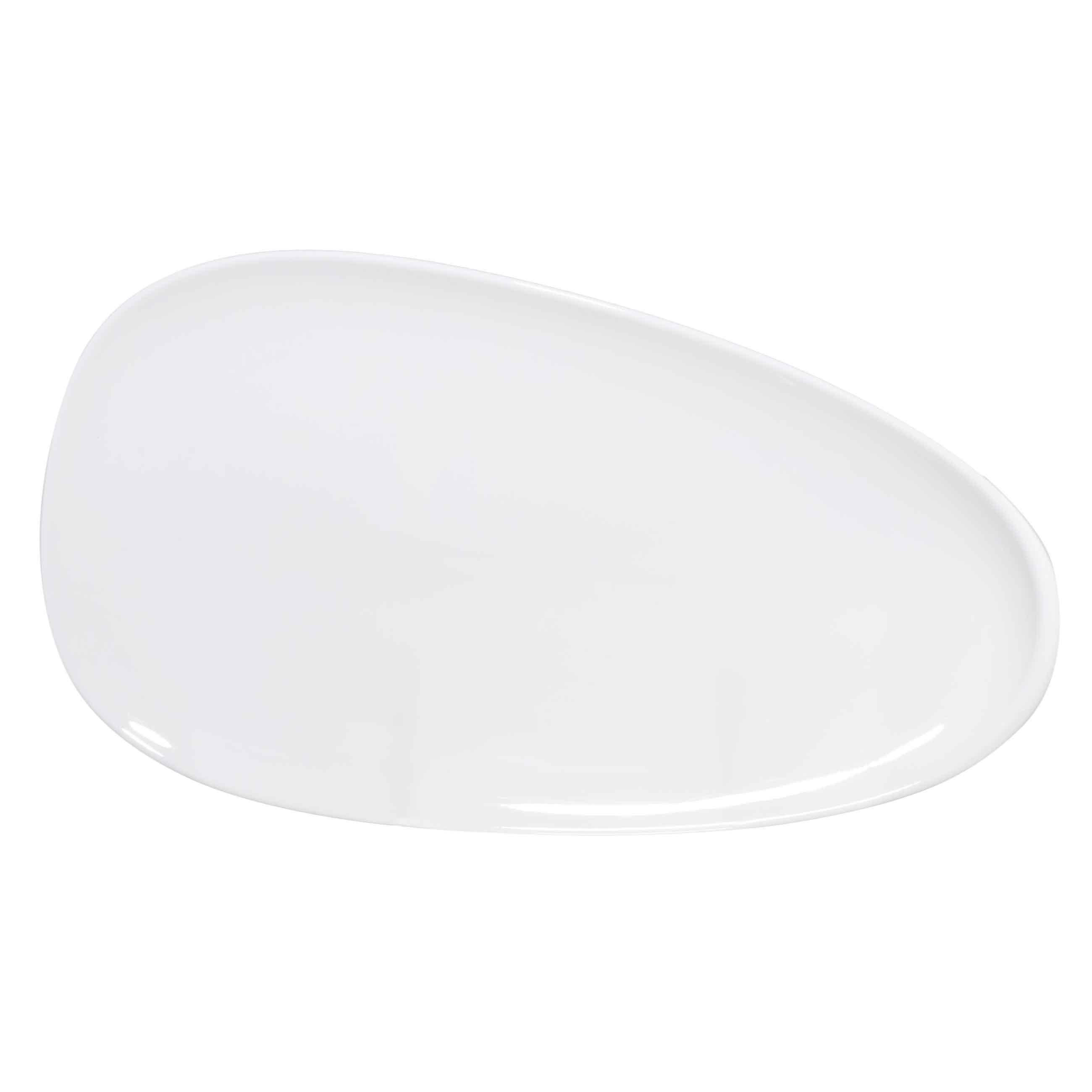 Dish, 33x18 cm, porcelain P, oval, white, Synergy, image-1