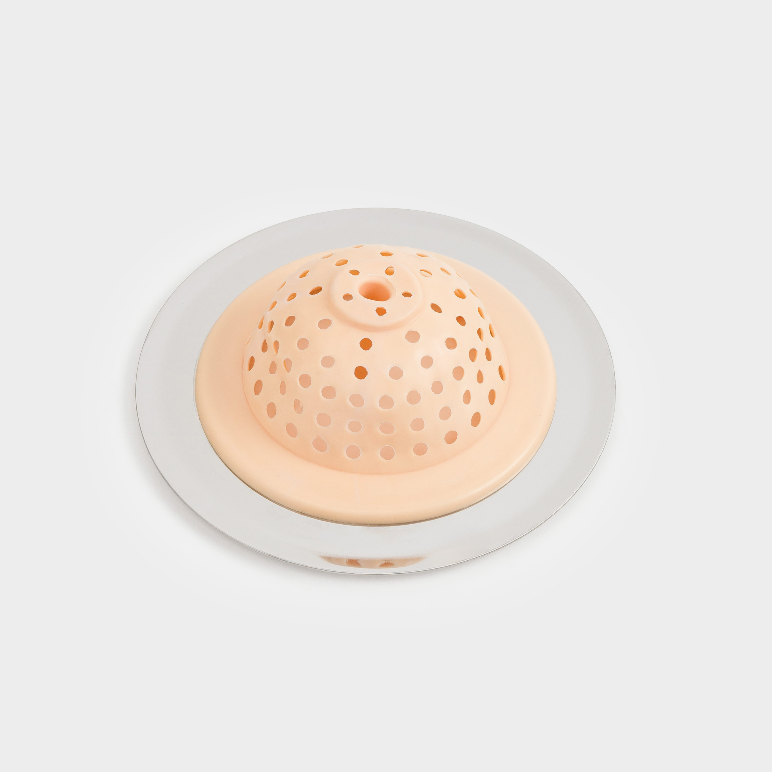 Sink filter, 11 cm, Steel / silicone, Beige, Keeping, image-4