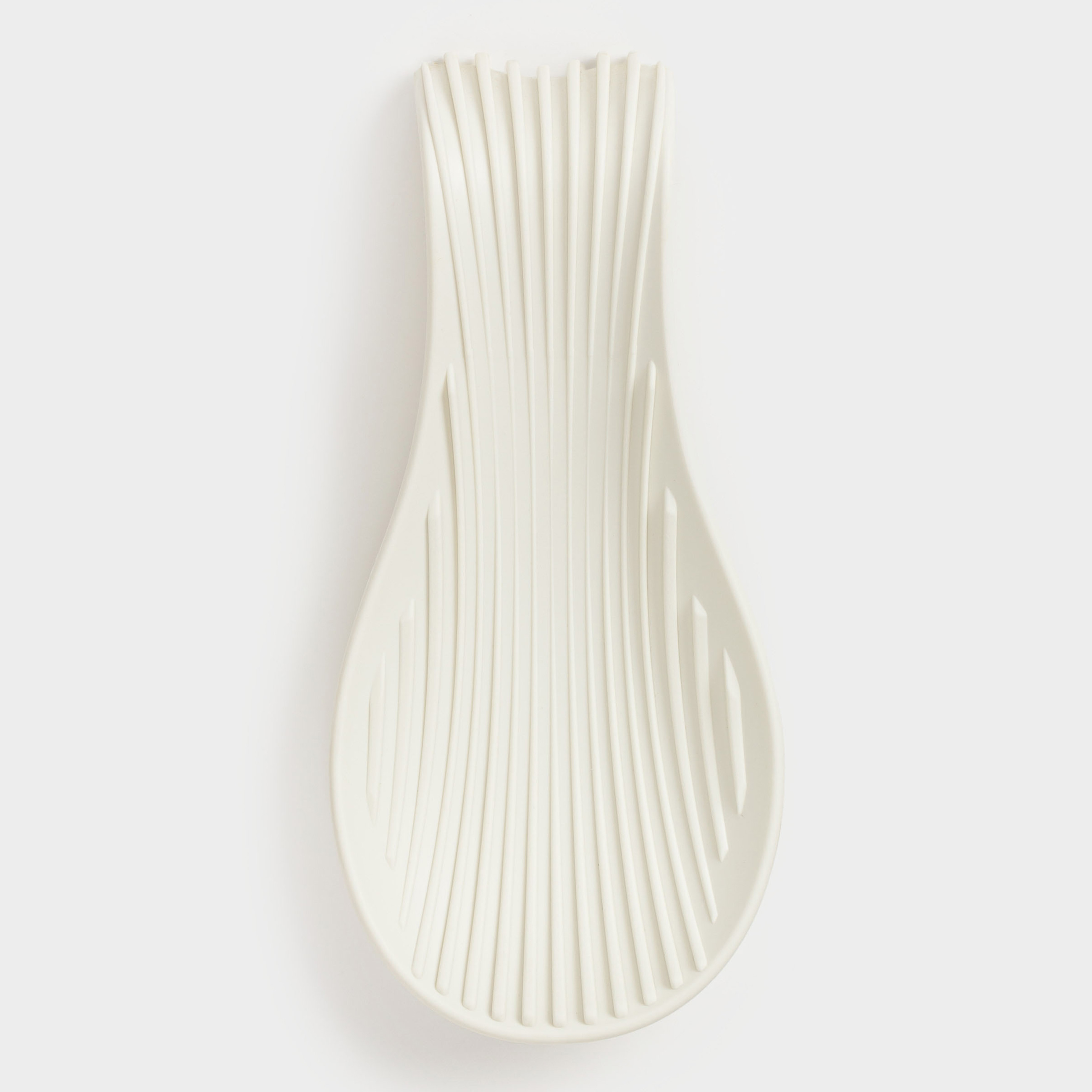 Spoon stand, 22 cm, silicone, beige, Wavelet, image-0