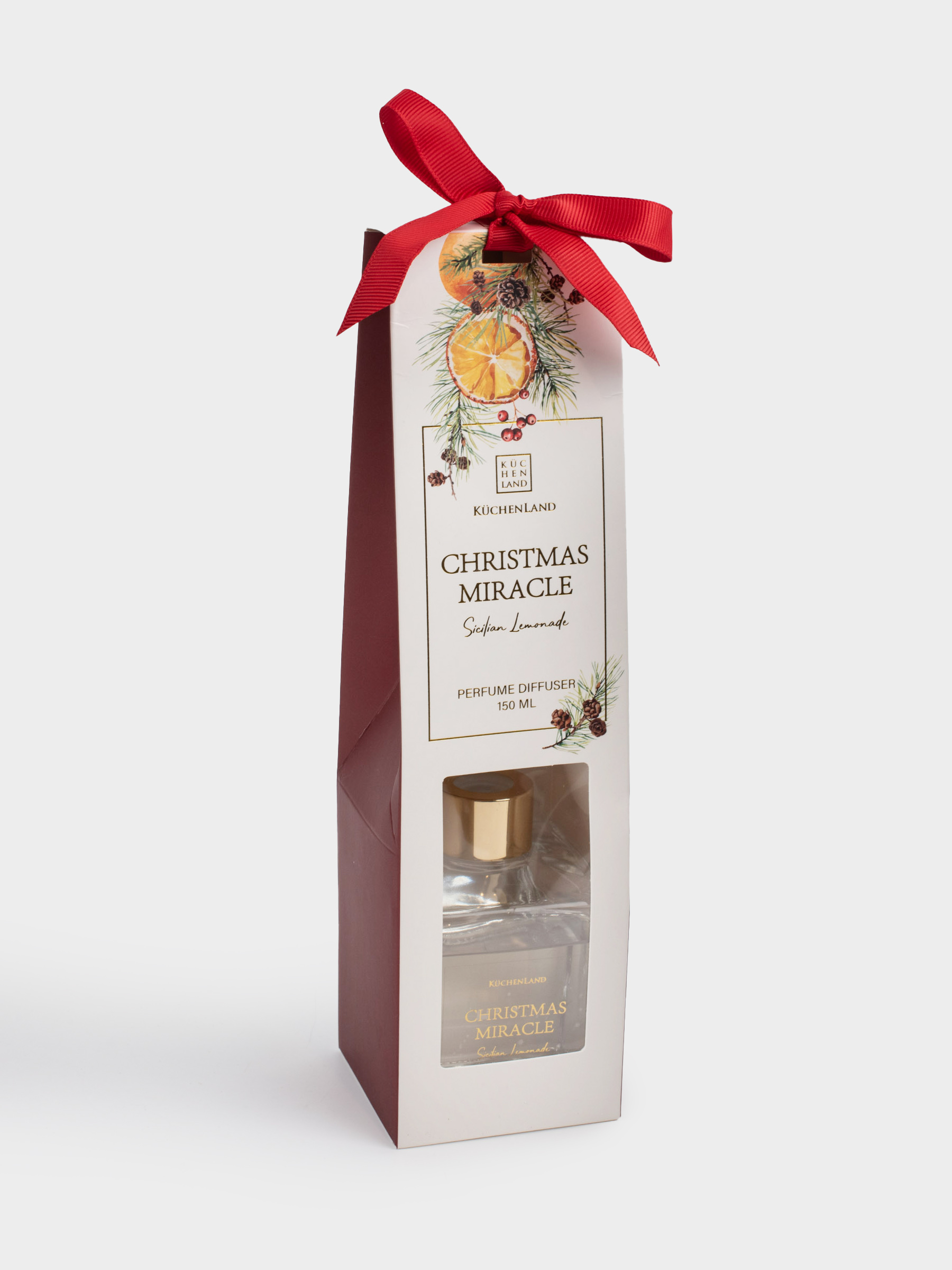 Aroma diffuser, 150 ml, glass, Sicilian Lemonade, Cristmas miracle, image-4