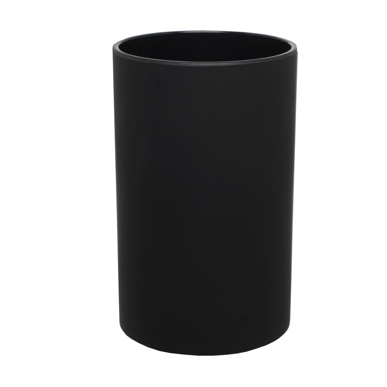 Bathroom tumbler, 11 cm, plastic, black, Loft style