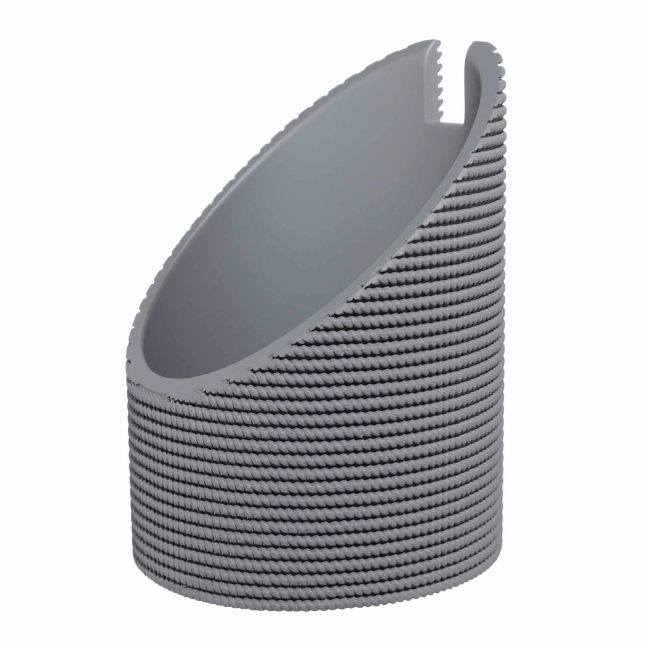Spoon stand, 10x20 cm, polyresin, grey, Grey steel