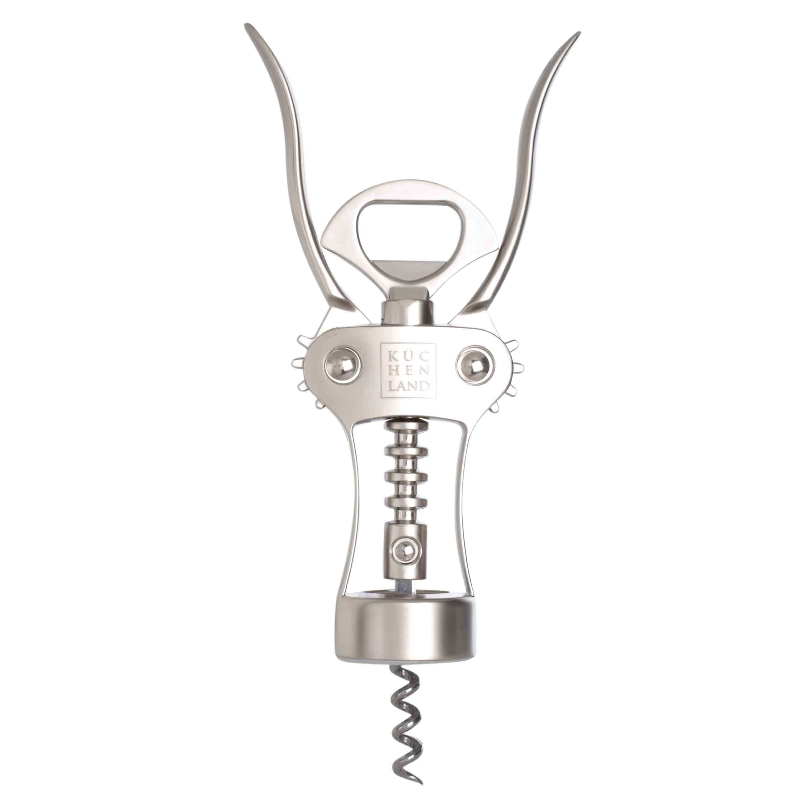 Lever corkscrew, 18 cm, metal, Easily, image-1