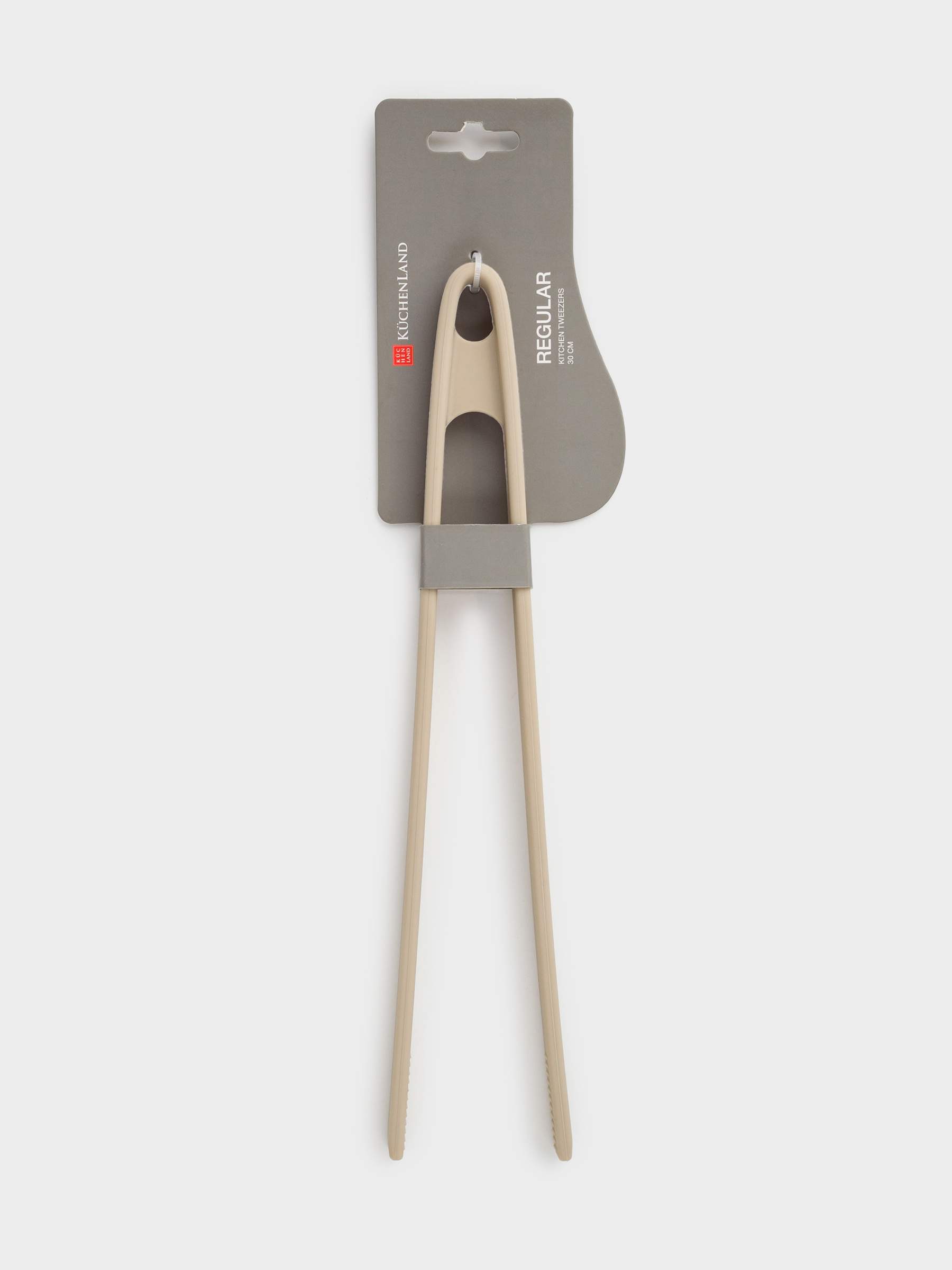 Kitchen tweezers, 30 cm, silicone, gray-brown, Soft kitchen, image-4