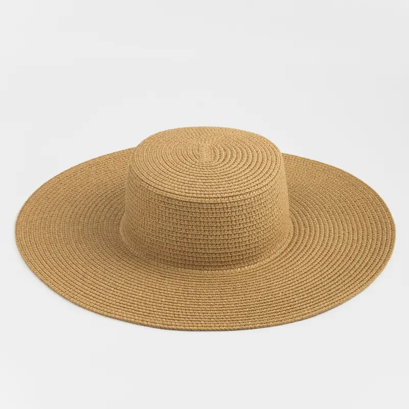 Hat, single size, wide brim, cellulose / polyester, Sand, Banjo ,image-0
