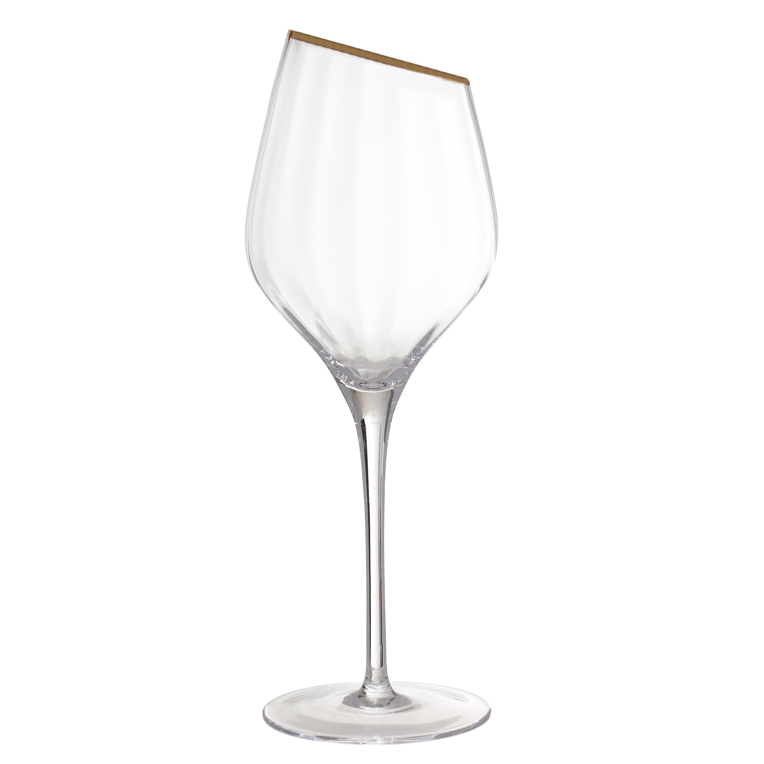 Drinking glass, 460 ml, 2 pcs, glass, with golden edging, Charm R gold, image-1