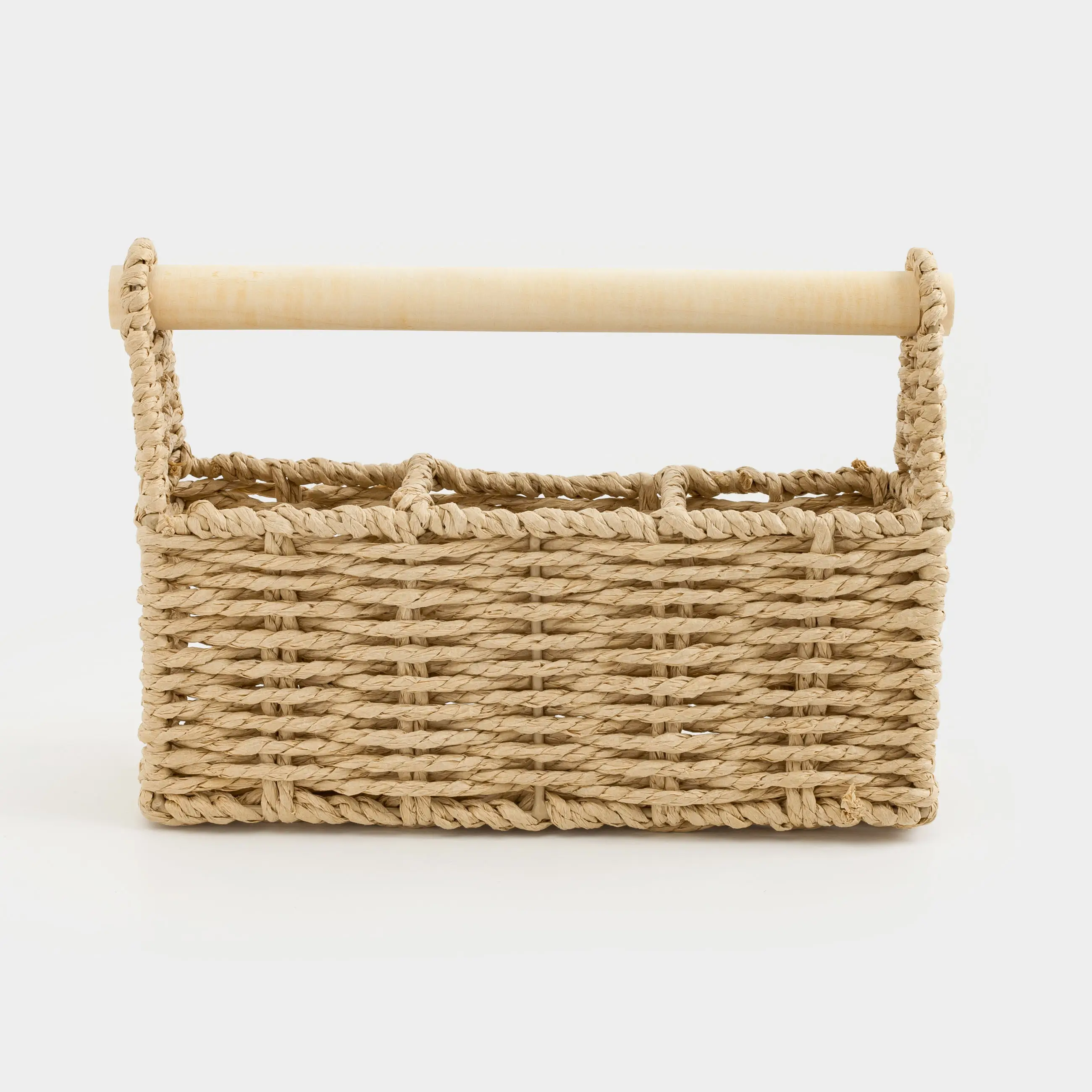 Kitchen accessories stand, 24x16 cm, 3 units, with handle, cellulose / wood, Braided, image-0
