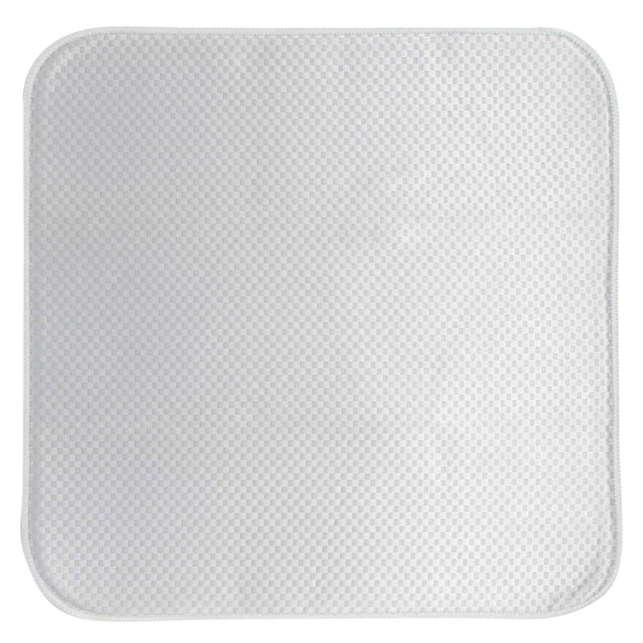 Dish drying mat, 44x44 cm, microfiber, grey, Clean