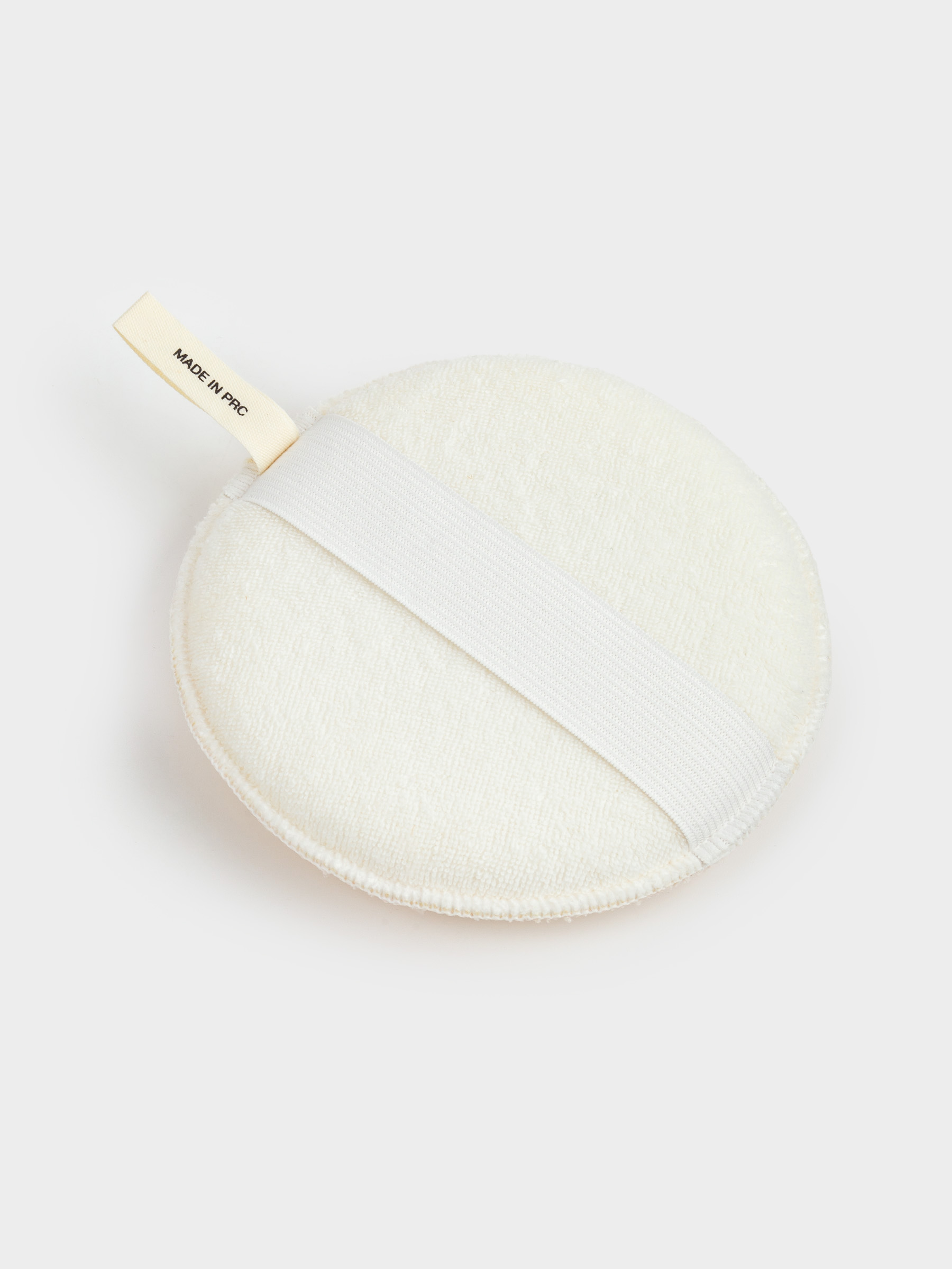 Face and body washcloth, 13 cm, with holder, nylon / cotton, beige, Unique spa, image-3