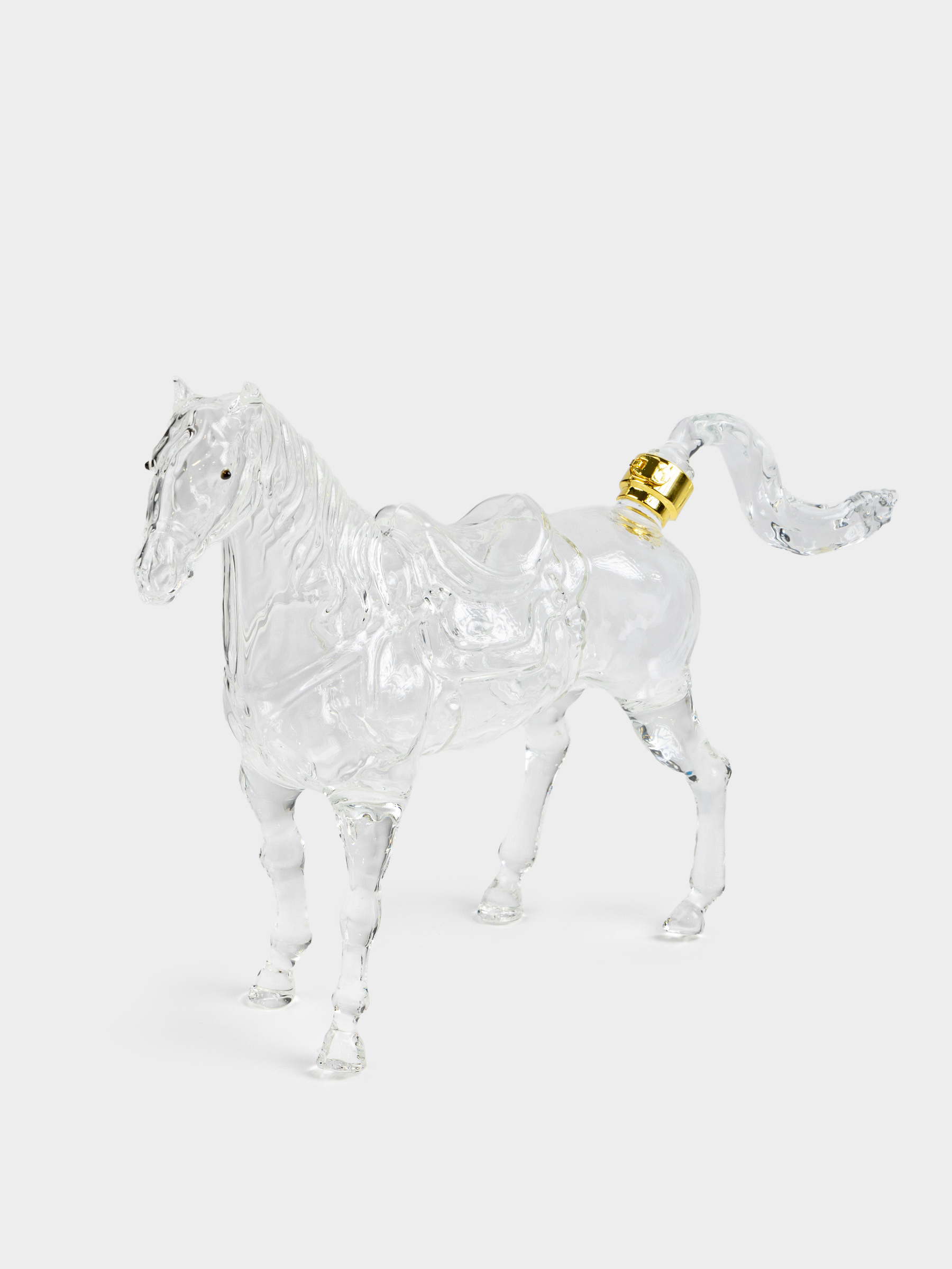 Decanter, 1 l, glass / plastic, Horse, Horse, image-1