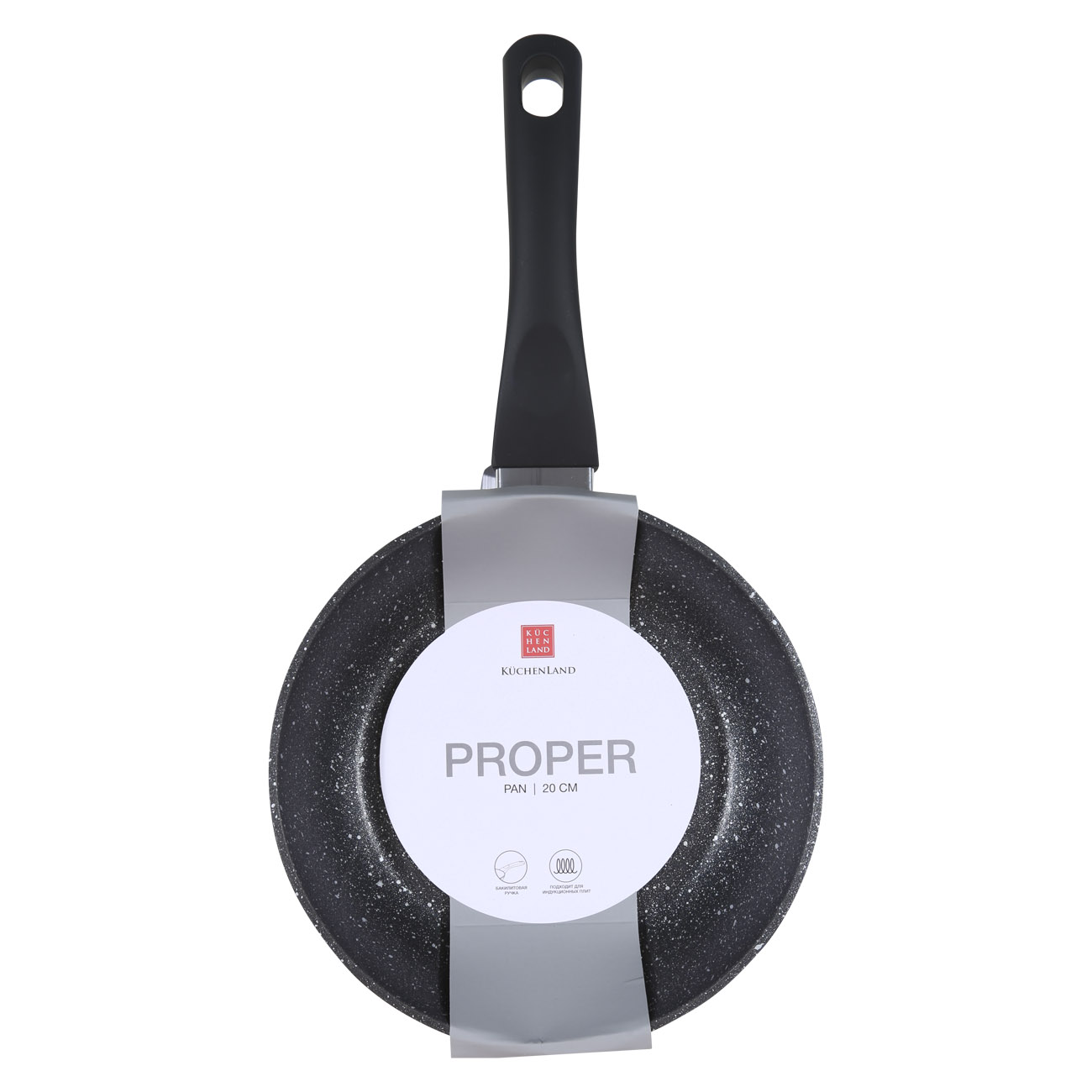 Frying pan, 20 cm, coated, aluminum, Proper